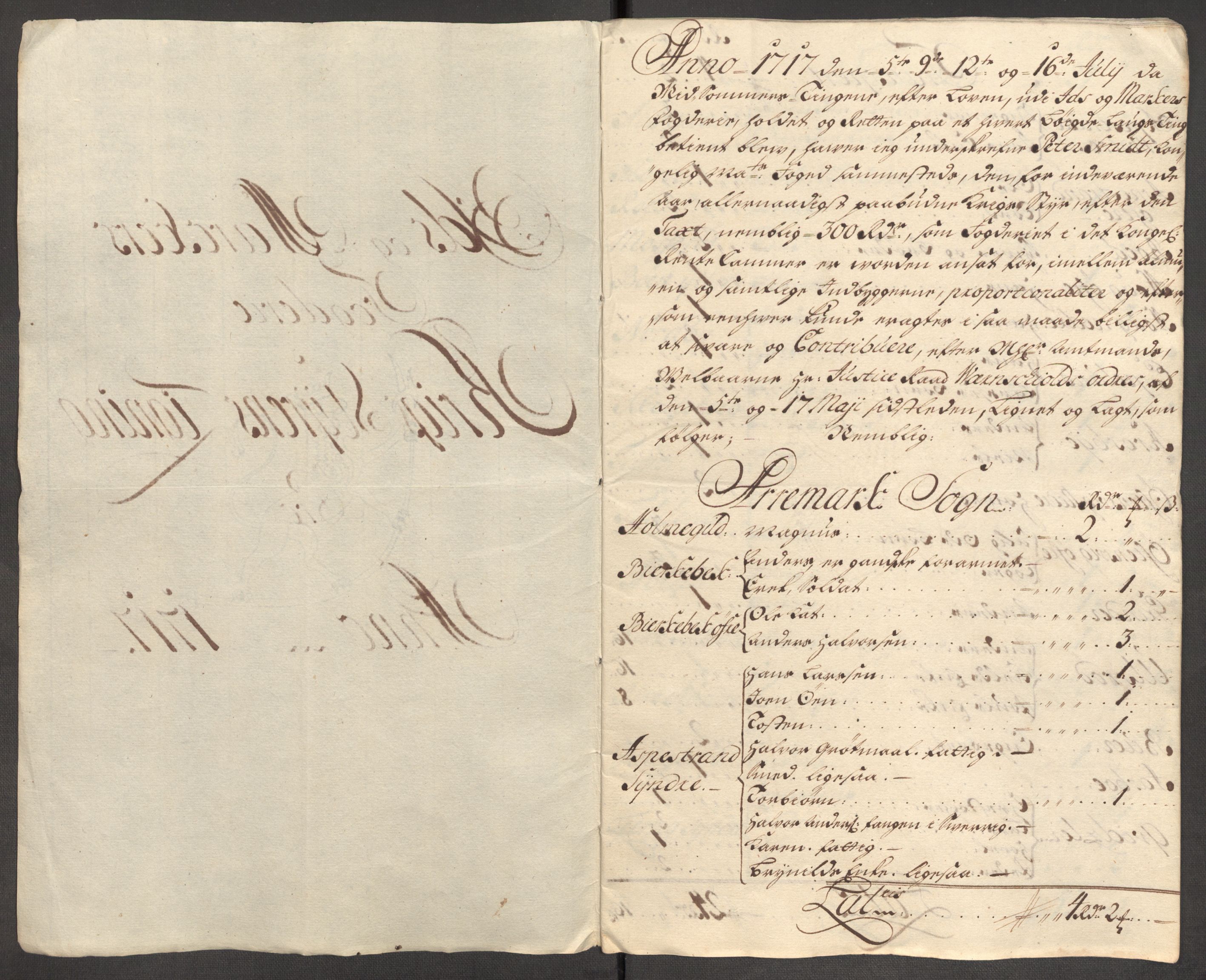 Rentekammeret inntil 1814, Reviderte regnskaper, Fogderegnskap, RA/EA-4092/R01/L0024: Fogderegnskap Idd og Marker, 1717-1718, s. 75