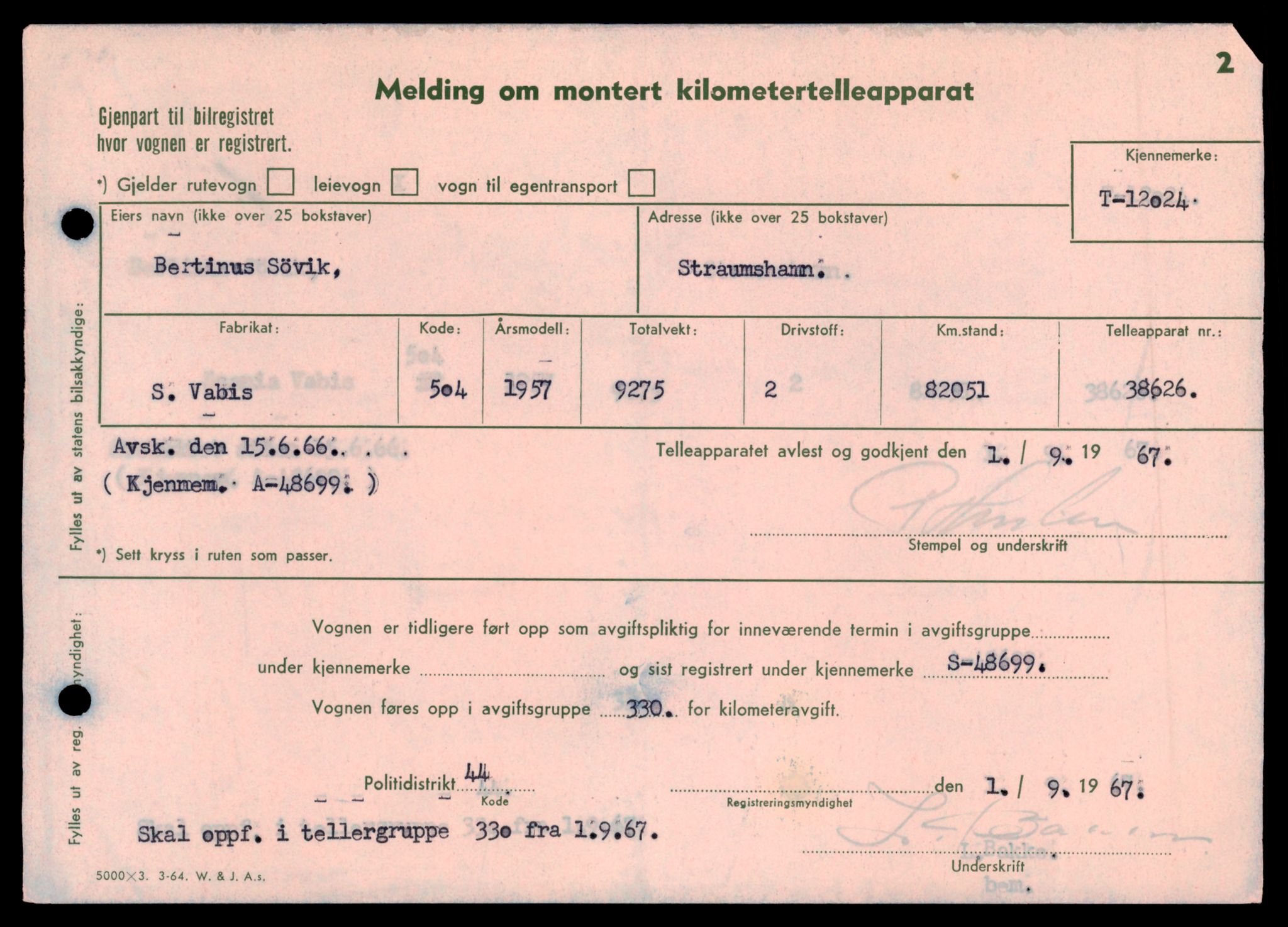 Møre og Romsdal vegkontor - Ålesund trafikkstasjon, AV/SAT-A-4099/F/Fe/L0032: Registreringskort for kjøretøy T 11997 - T 12149, 1927-1998, s. 933