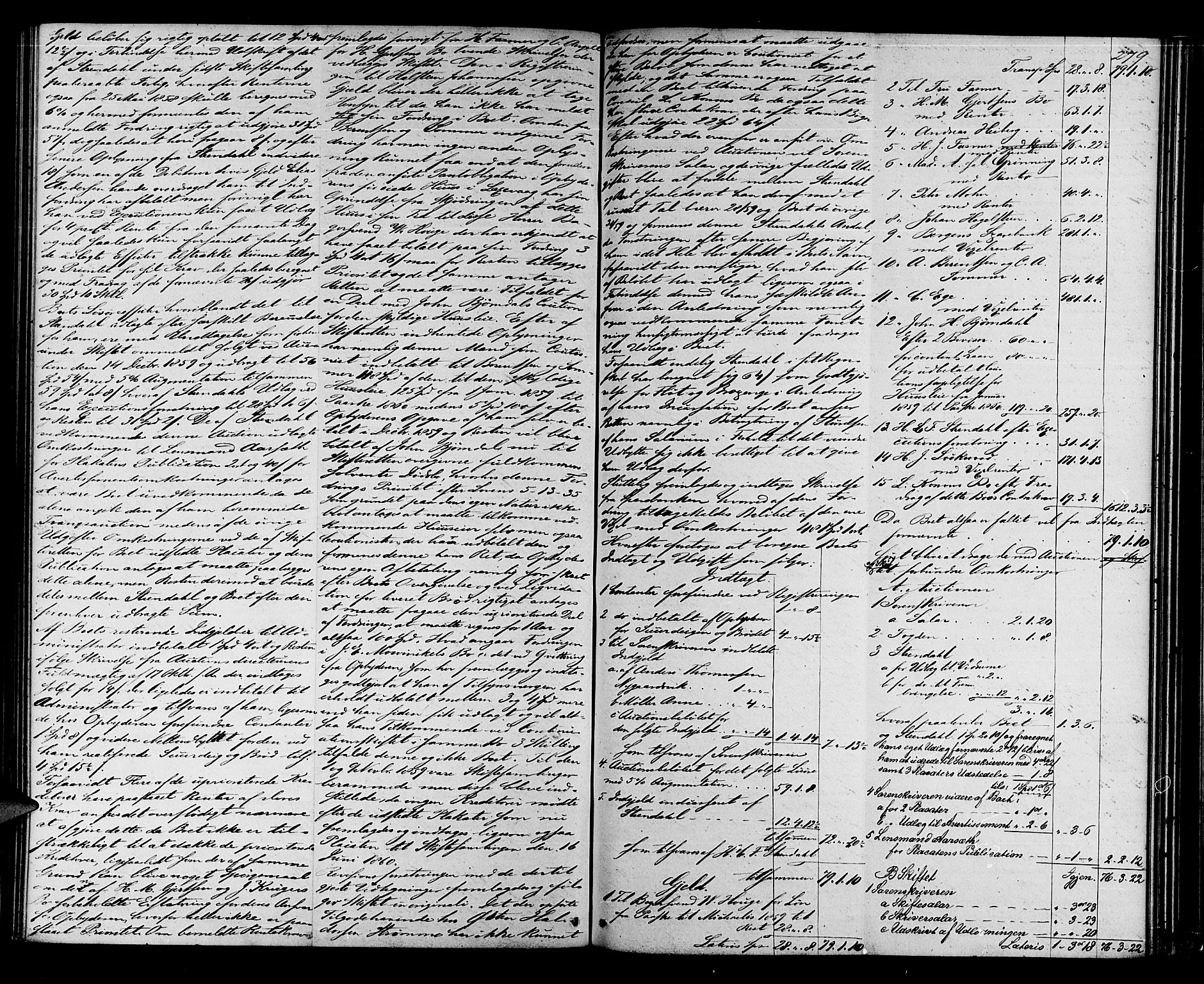 Midhordland sorenskriveri, AV/SAB-A-3001/1/H/Hd/L0003: Skifteutlodningsprotokoll, 1857-1863, s. 278b-279a