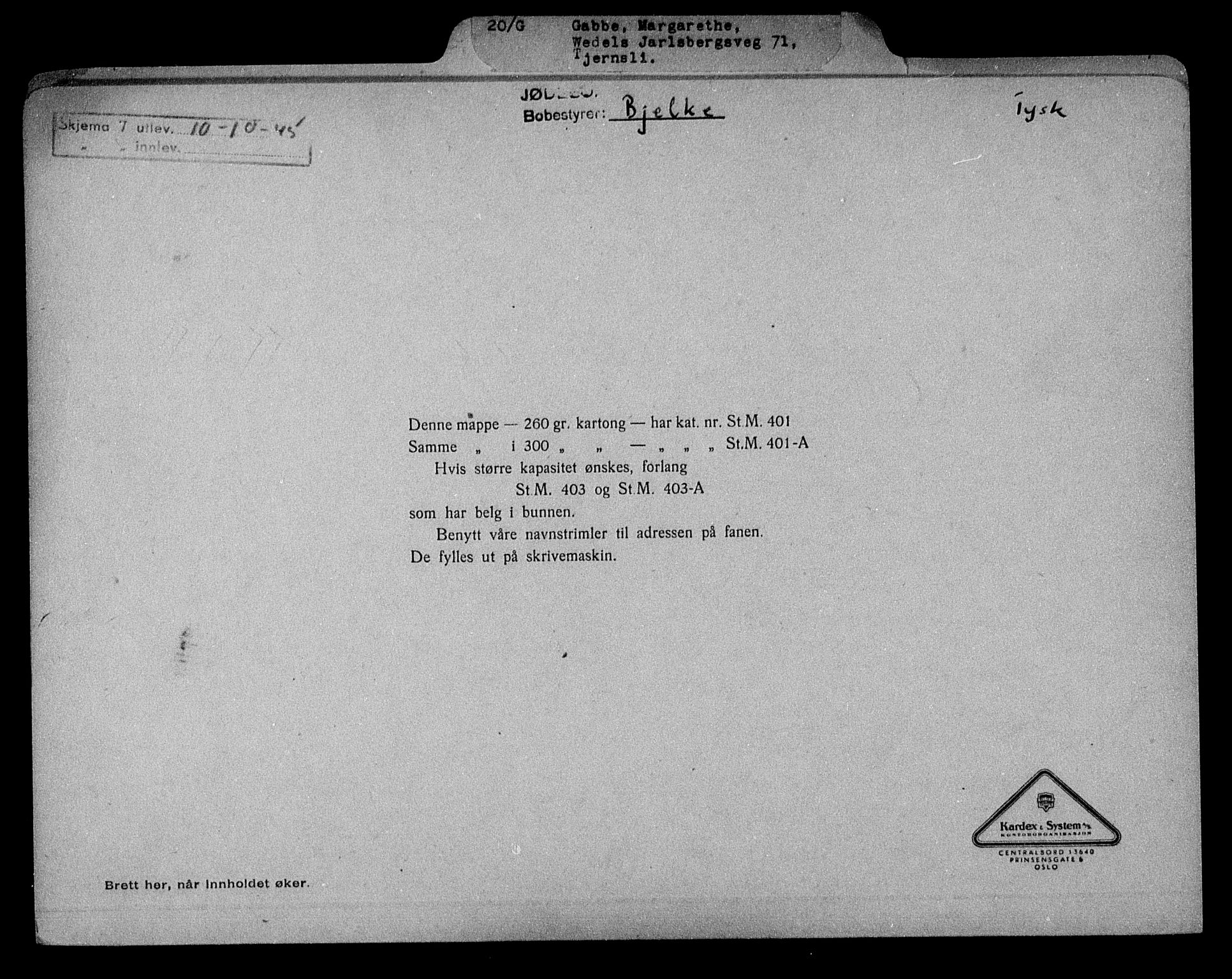 Justisdepartementet, Tilbakeføringskontoret for inndratte formuer, AV/RA-S-1564/H/Hc/Hcc/L0936: --, 1945-1947, s. 726