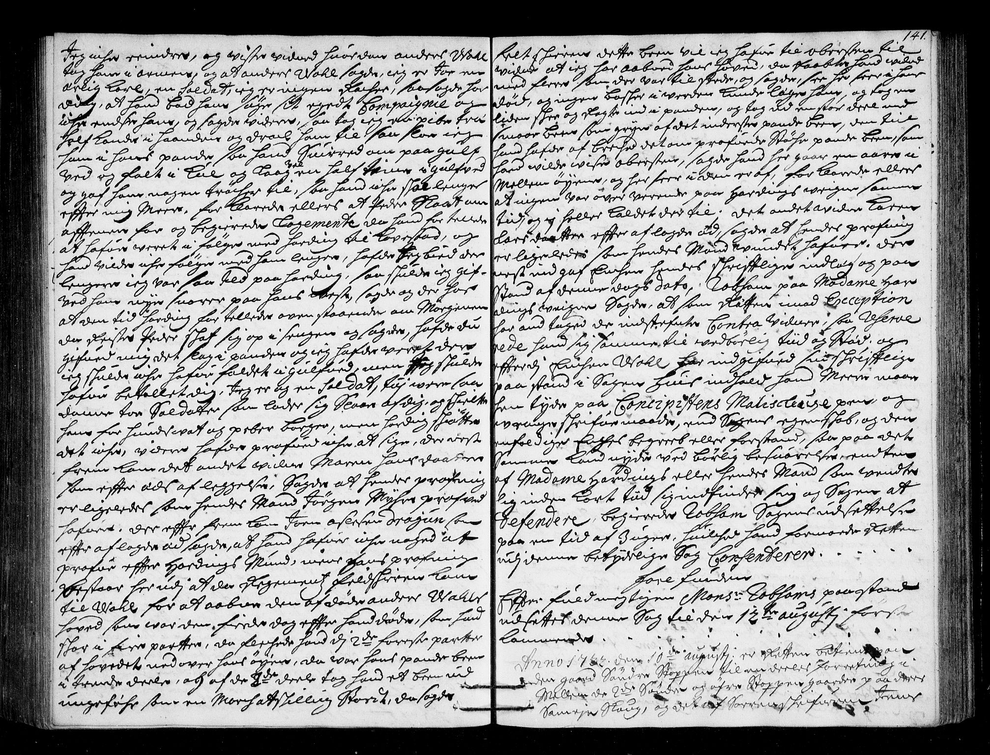 Lier, Røyken og Hurum sorenskriveri, AV/SAKO-A-89/F/Fa/L0045: Tingbok, 1721-1724, s. 141