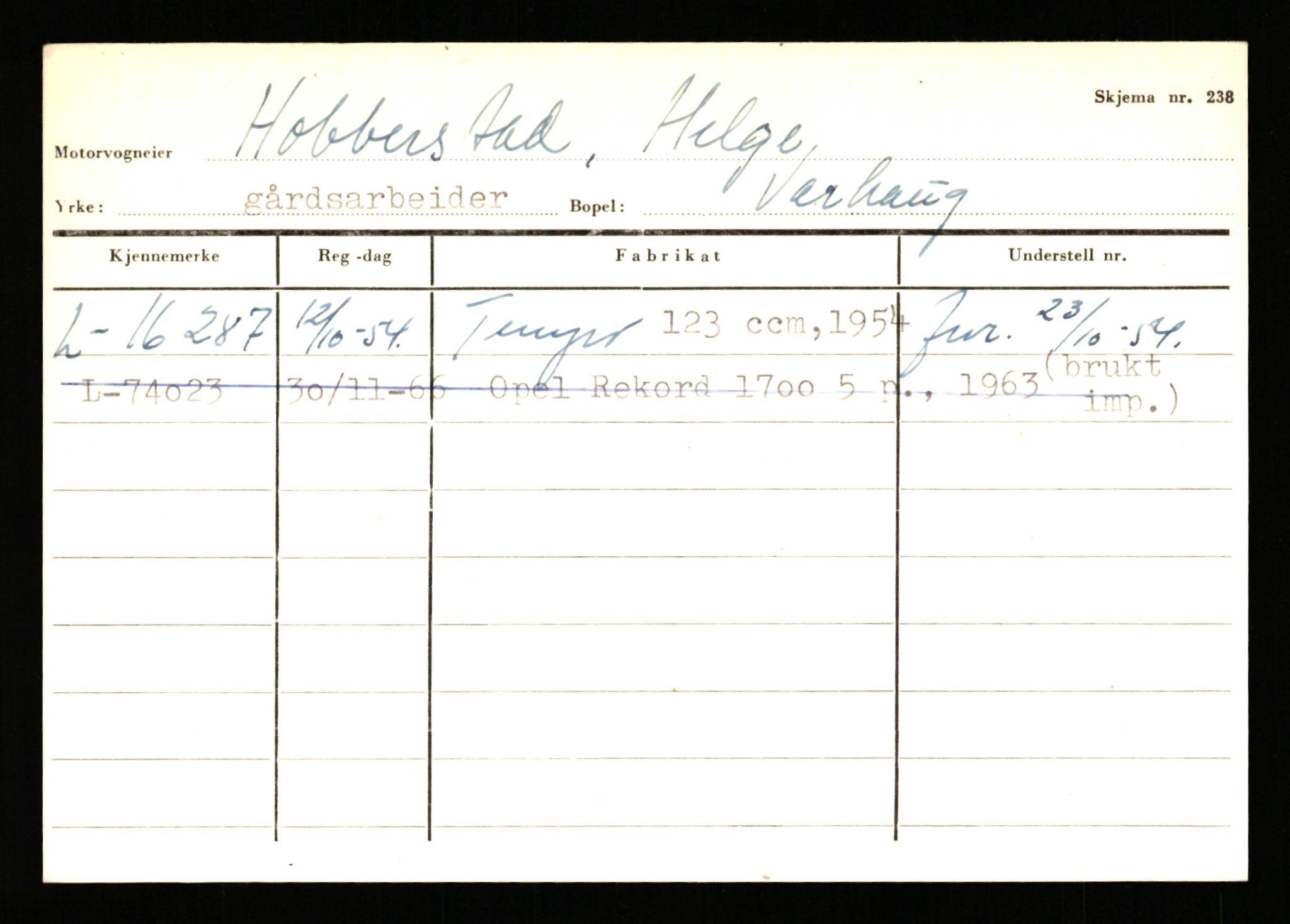 Stavanger trafikkstasjon, AV/SAST-A-101942/0/H/L0015: Hermansen - Holmestad, 1930-1971, s. 1899