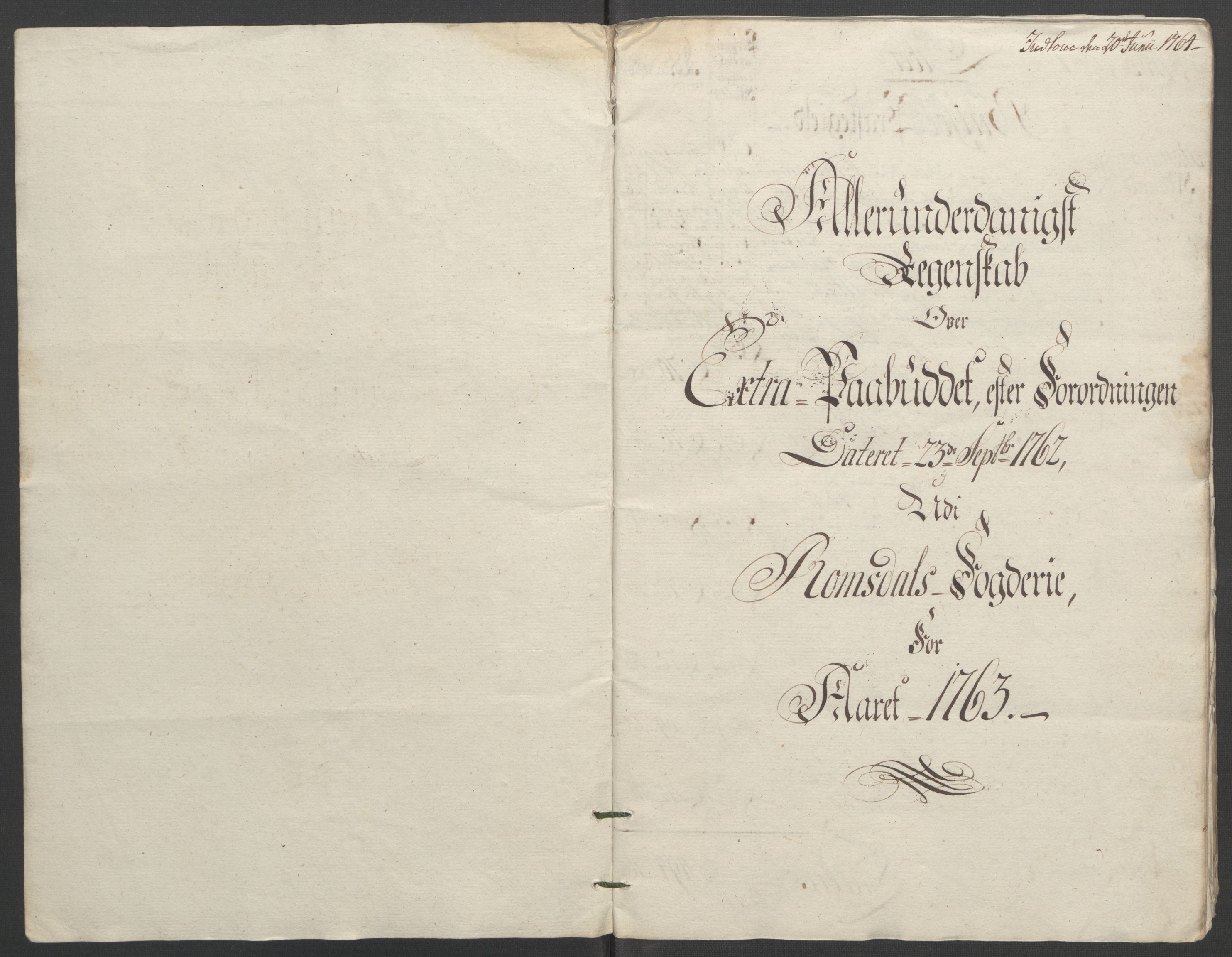 Rentekammeret inntil 1814, Reviderte regnskaper, Fogderegnskap, AV/RA-EA-4092/R55/L3730: Ekstraskatten Romsdal, 1762-1763, s. 340