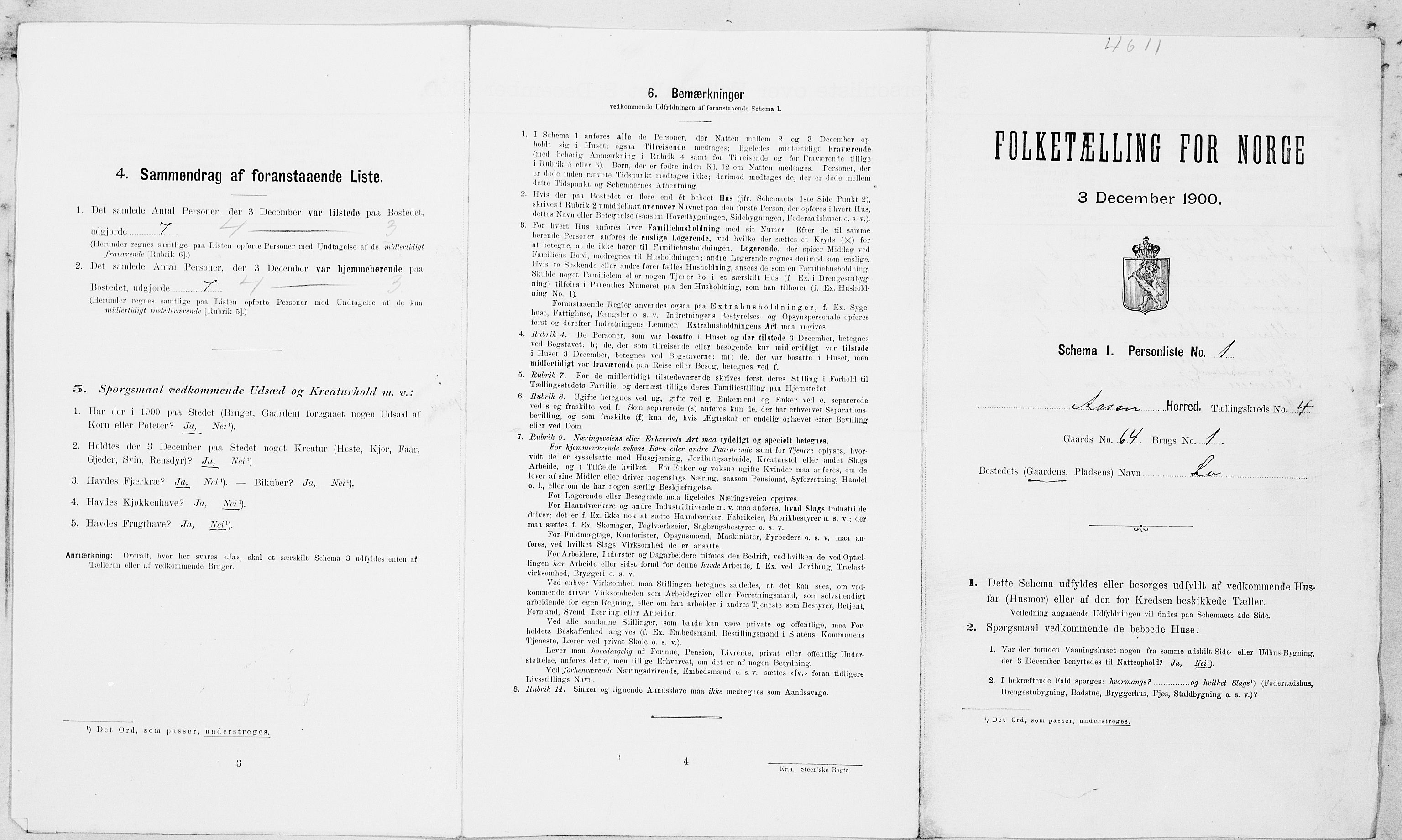 SAT, Folketelling 1900 for 1716 Åsen herred, 1900, s. 420