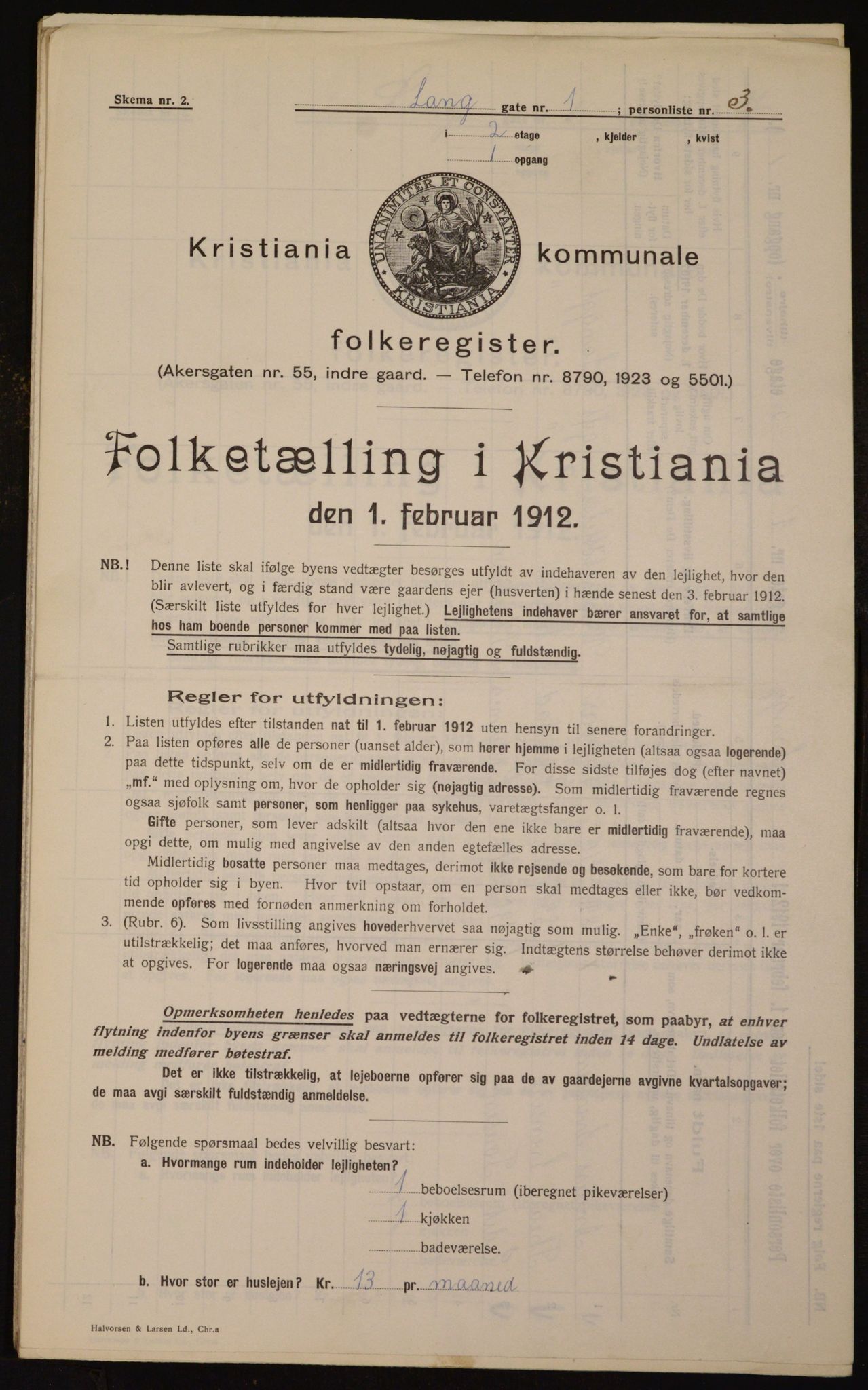 OBA, Kommunal folketelling 1.2.1912 for Kristiania, 1912, s. 56751