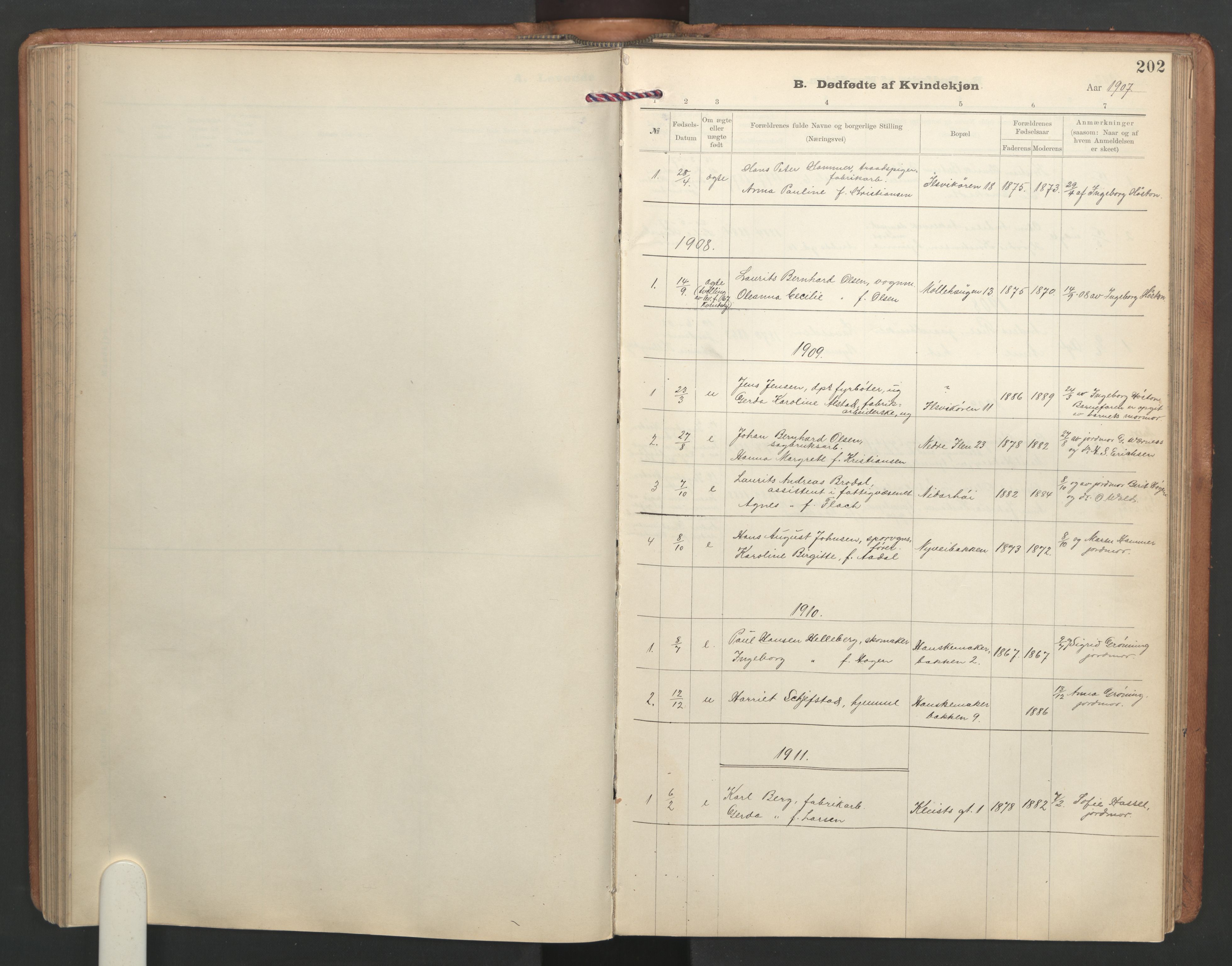 Ministerialprotokoller, klokkerbøker og fødselsregistre - Sør-Trøndelag, AV/SAT-A-1456/603/L0173: Klokkerbok nr. 603C01, 1907-1962, s. 202