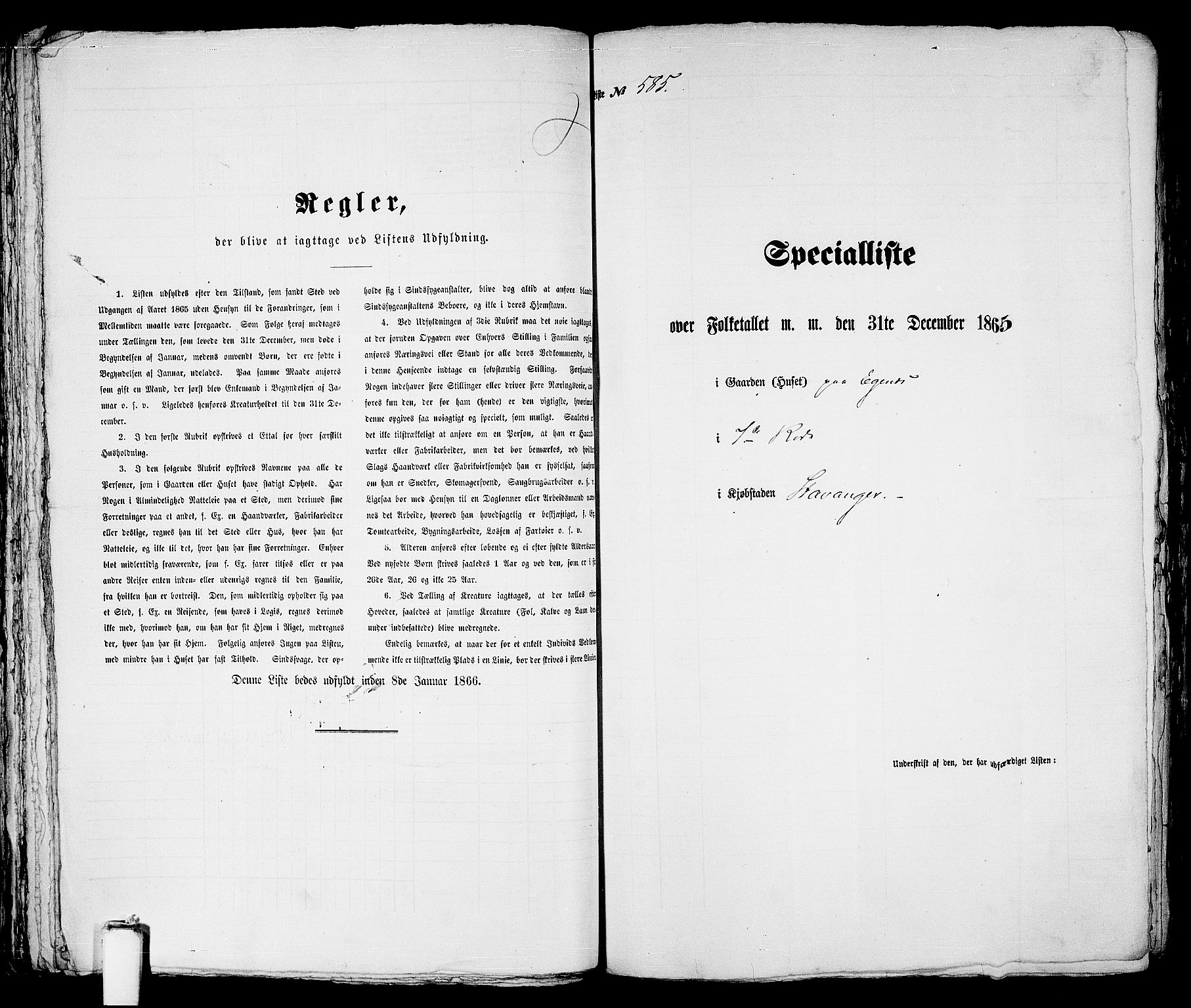 RA, Folketelling 1865 for 1103 Stavanger kjøpstad, 1865, s. 1199