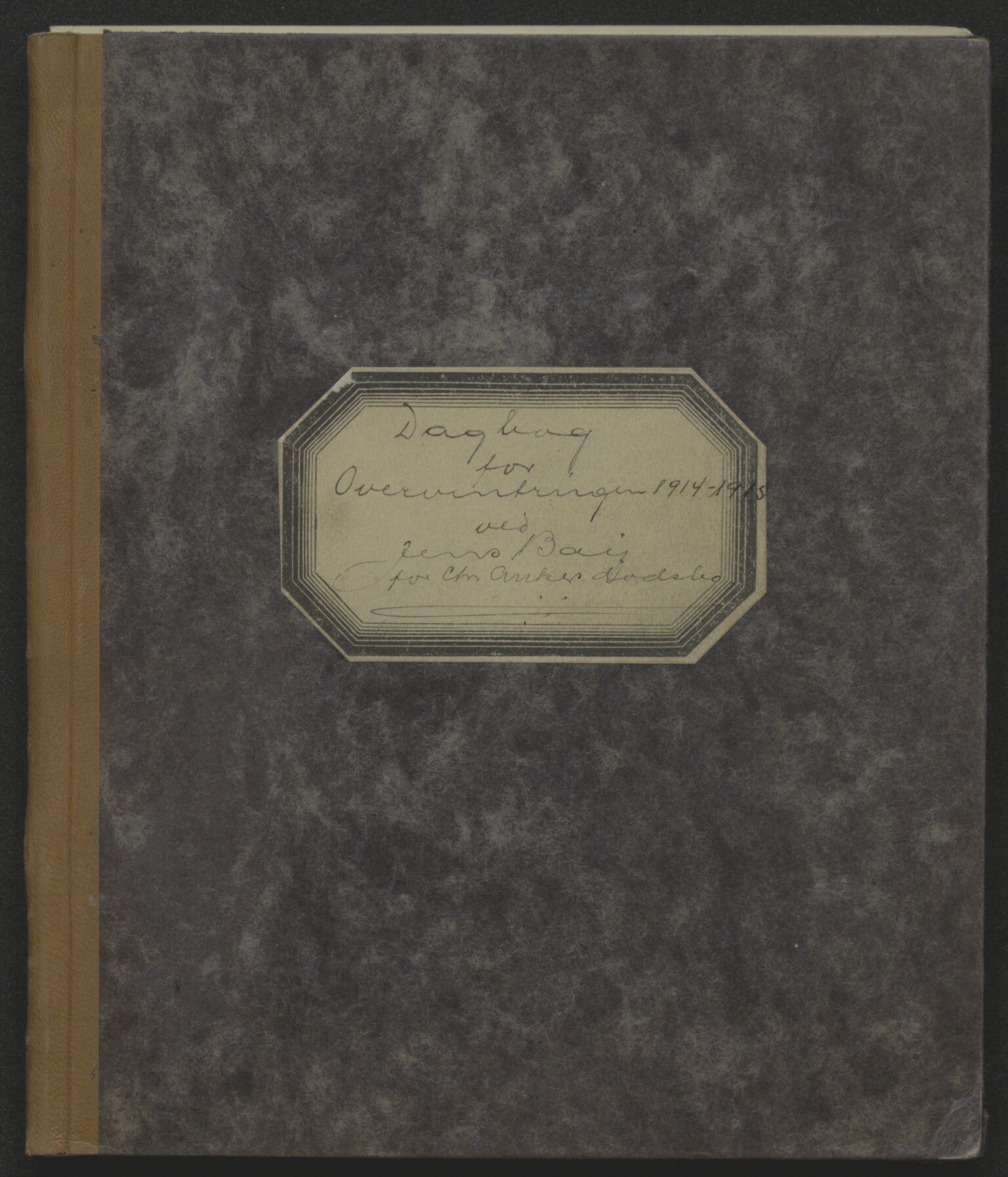 Store Norske Spitsbergen Kulkompani A/S, AV/SATØ-P-0073/01/X15/L0452/0006: Green Harbour / Green Harbour - Dagbok for overvintringen 1914-1915, ved Jens Bay for Chr. Ankers dødsbo, 1914-1915