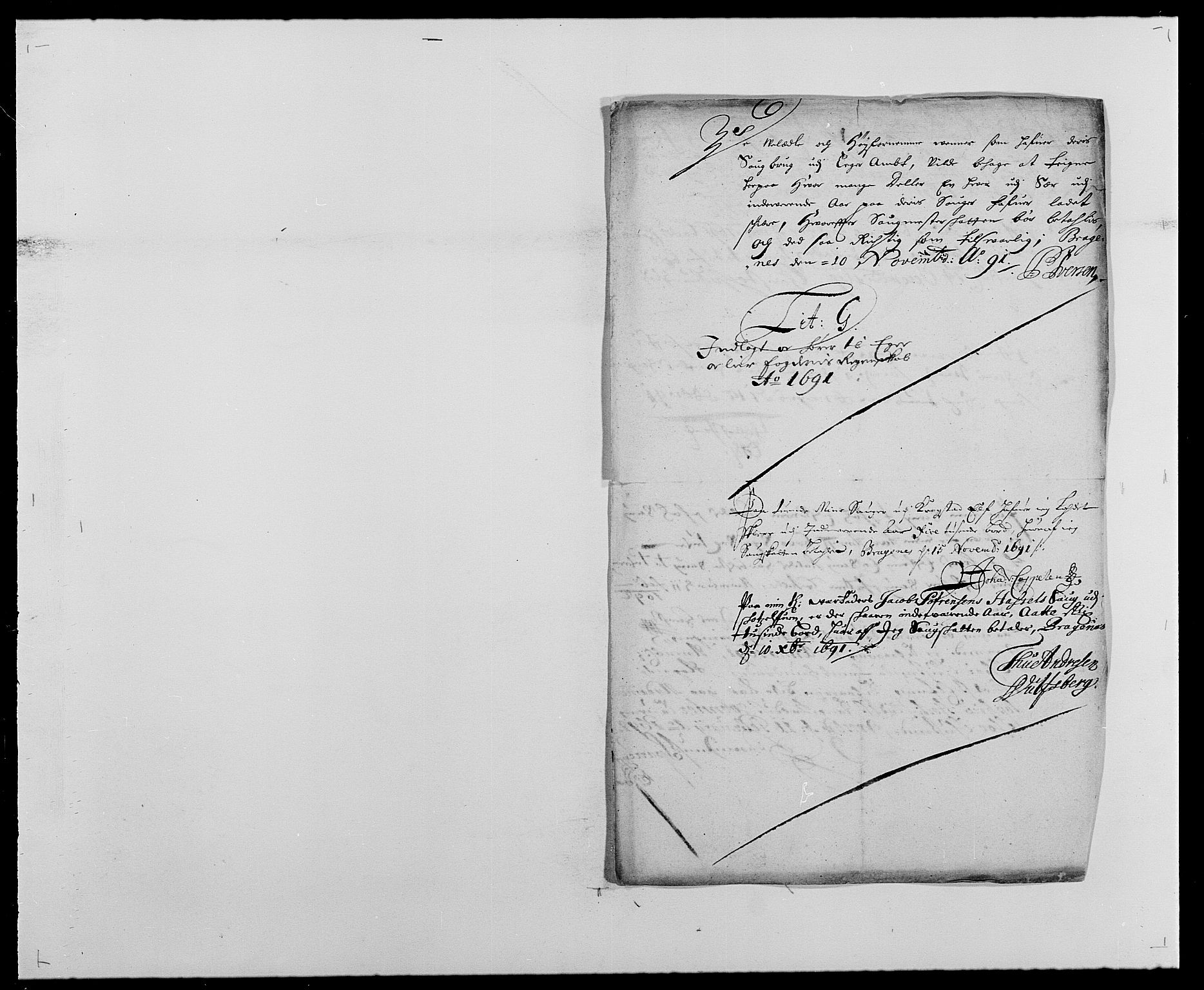 Rentekammeret inntil 1814, Reviderte regnskaper, Fogderegnskap, AV/RA-EA-4092/R28/L1689: Fogderegnskap Eiker og Lier, 1690-1691, s. 289
