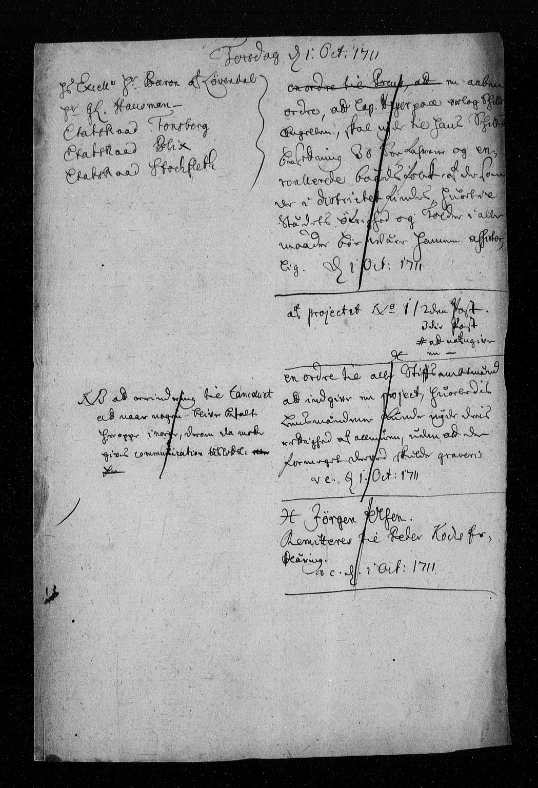 Stattholderembetet 1572-1771, AV/RA-EA-2870/Aa/L0003: Konsept til voteringsprotokoll, 1711, s. 199