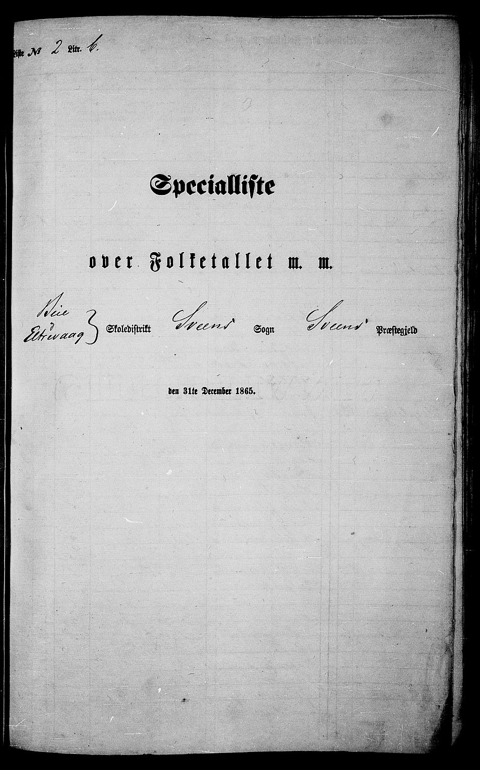 RA, Folketelling 1865 for 1216P Sveio prestegjeld, 1865, s. 79