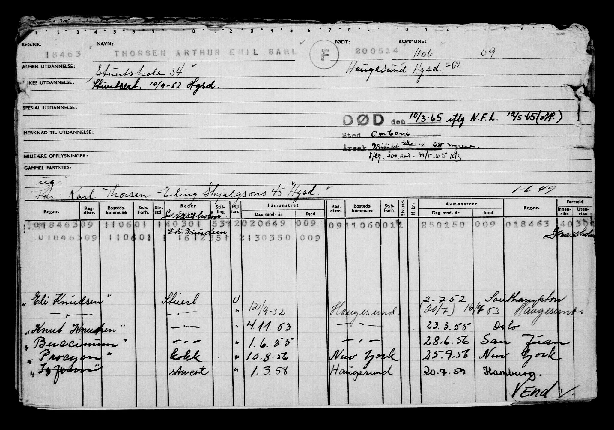 Direktoratet for sjømenn, AV/RA-S-3545/G/Gb/L0121: Hovedkort, 1914, s. 86