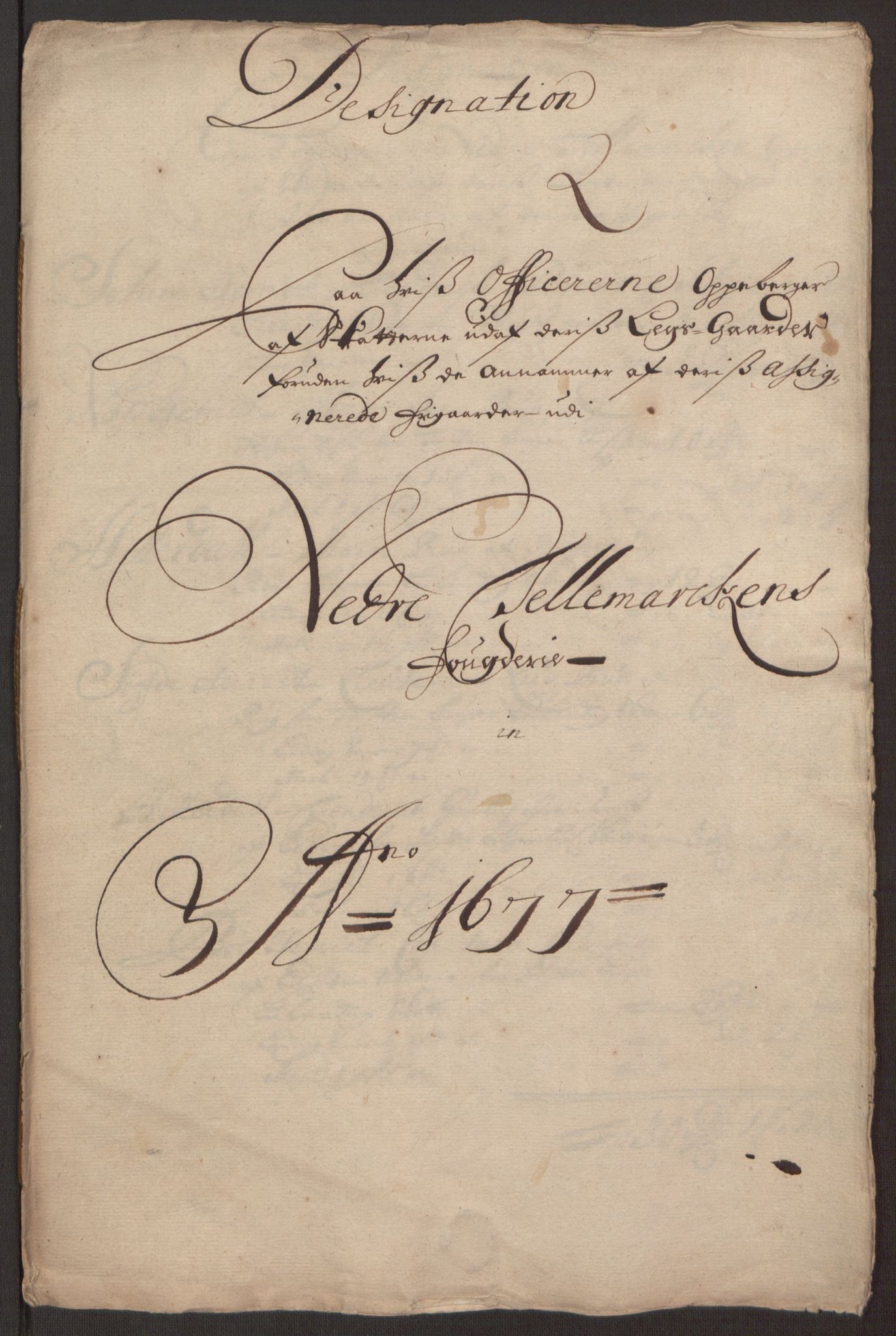 Rentekammeret inntil 1814, Reviderte regnskaper, Fogderegnskap, AV/RA-EA-4092/R35/L2068: Fogderegnskap Øvre og Nedre Telemark, 1677, s. 226