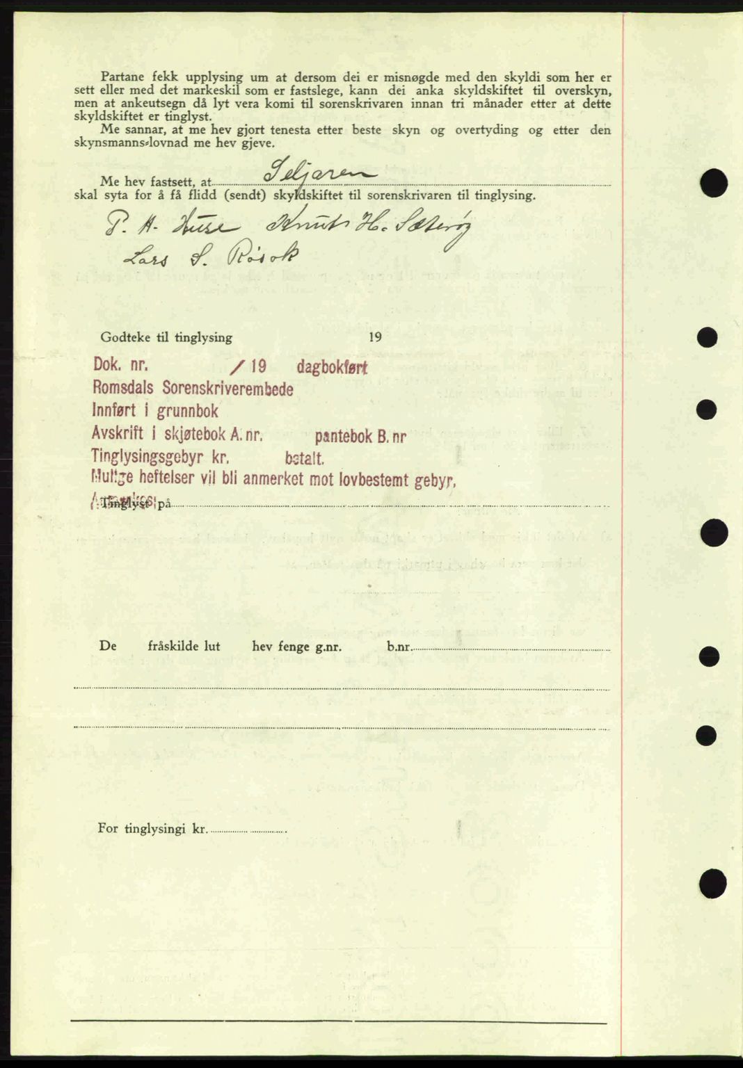 Romsdal sorenskriveri, AV/SAT-A-4149/1/2/2C: Pantebok nr. A1, 1936-1936, Dagboknr: 1514/1936