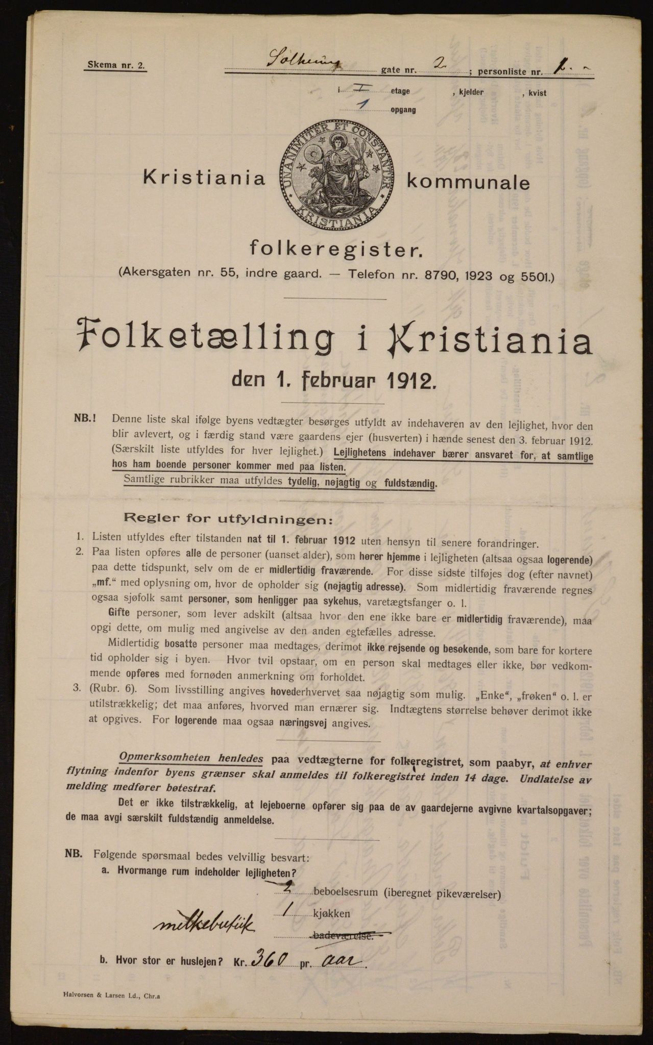 OBA, Kommunal folketelling 1.2.1912 for Kristiania, 1912, s. 99834