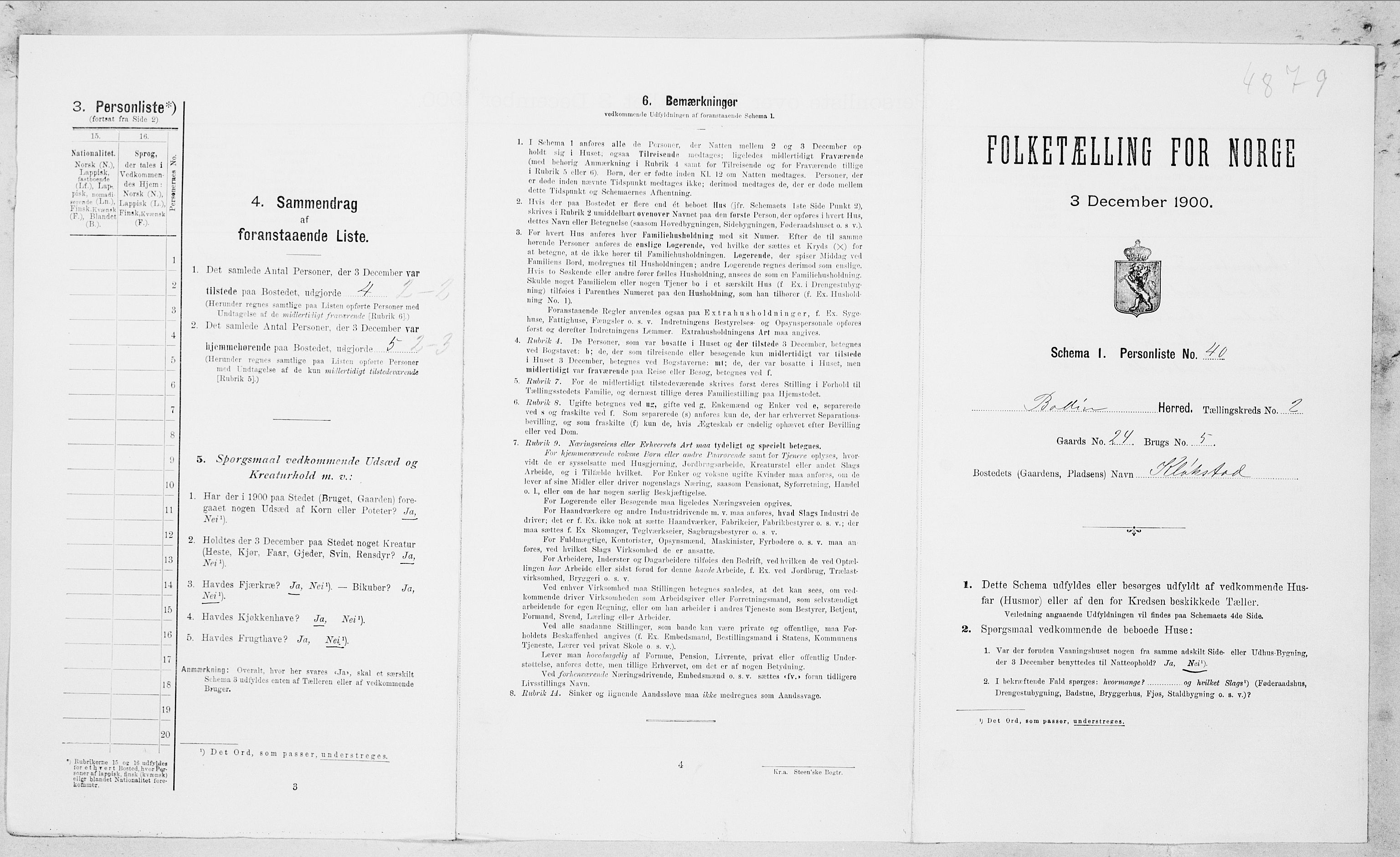 SAT, Folketelling 1900 for 1843 Bodin herred, 1900, s. 210