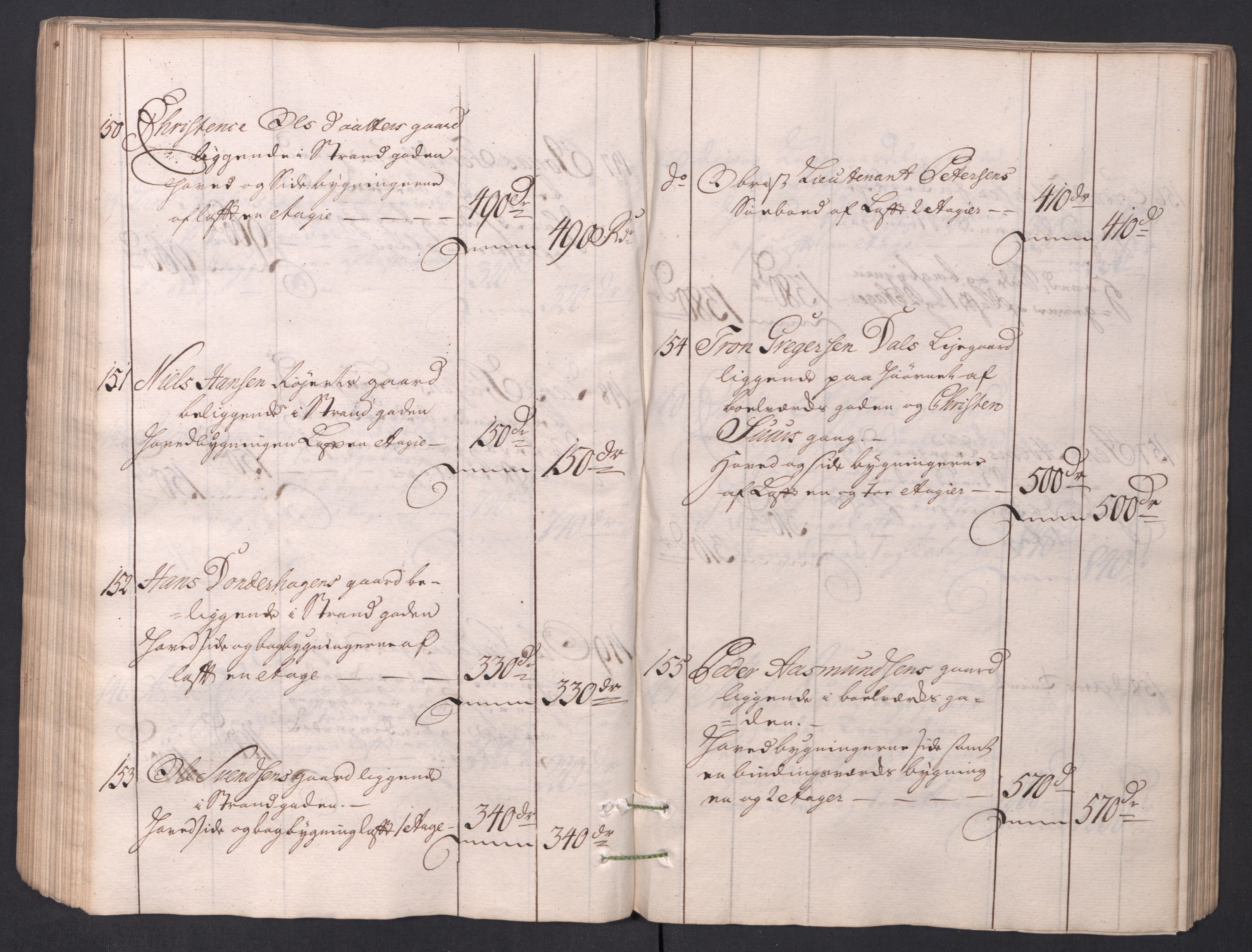 Kristiania stiftamt, AV/SAO-A-10386/I/Ia/L0001/0002: Branntakster / Christiania, 1766-1767