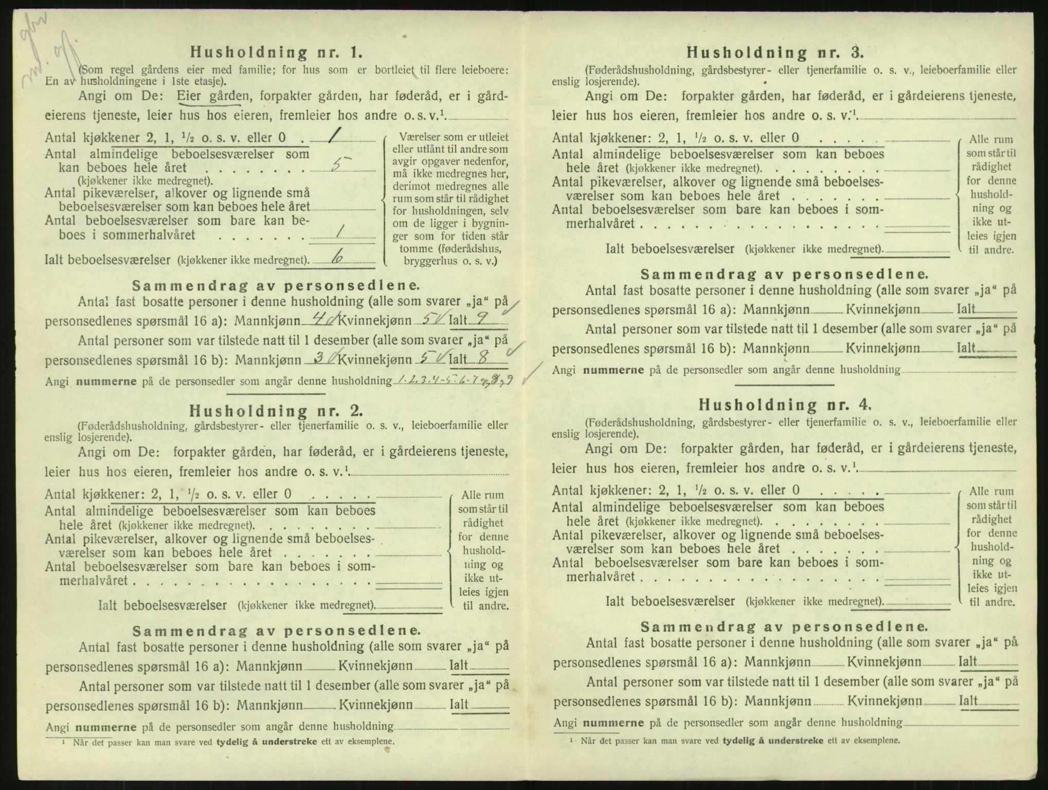 SAK, Folketelling 1920 for 1011 Randesund herred, 1920, s. 99