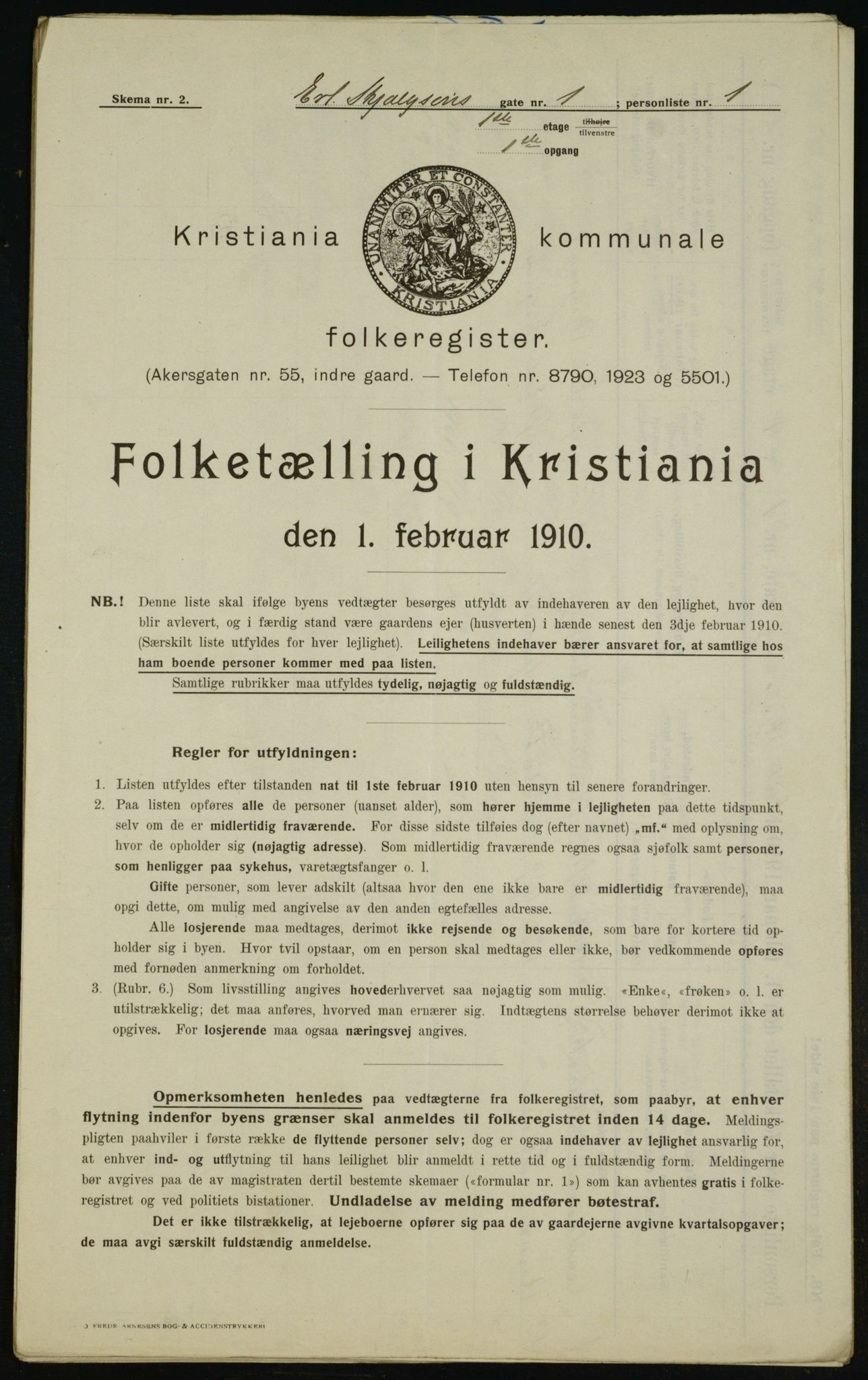 OBA, Kommunal folketelling 1.2.1910 for Kristiania, 1910, s. 20691