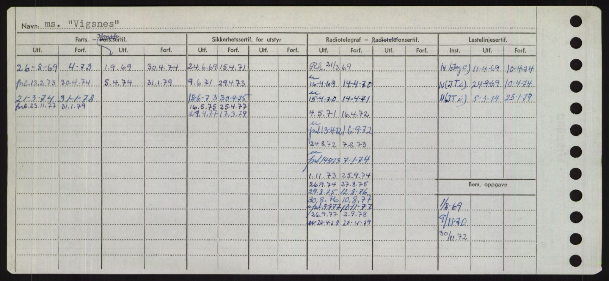 Sjøfartsdirektoratet med forløpere, Skipsmålingen, RA/S-1627/H/Hd/L0041: Fartøy, Vi-Ås, s. 84