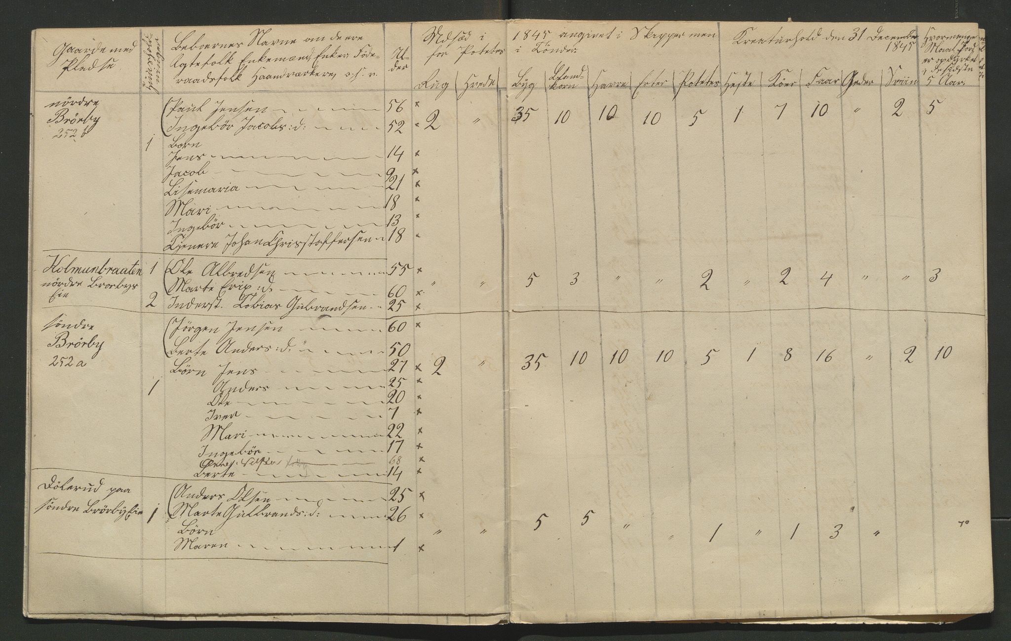 SAH, Lokaliasamlingen for Hedmark og Oppland fylker m.v.: Folketellingen 1845 for Jevnaker prestegjeld, 1845, s. 152