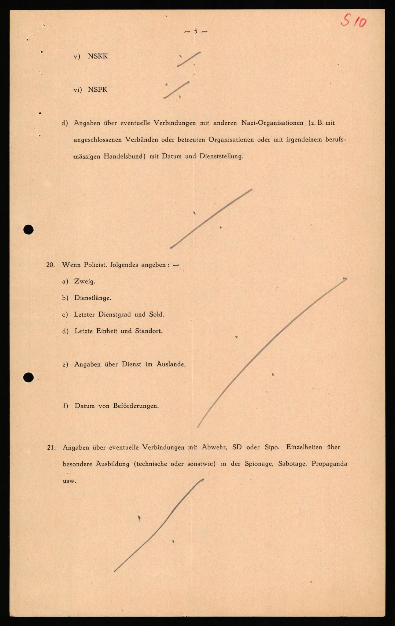 Forsvaret, Forsvarets overkommando II, AV/RA-RAFA-3915/D/Db/L0032: CI Questionaires. Tyske okkupasjonsstyrker i Norge. Tyskere., 1945-1946, s. 153