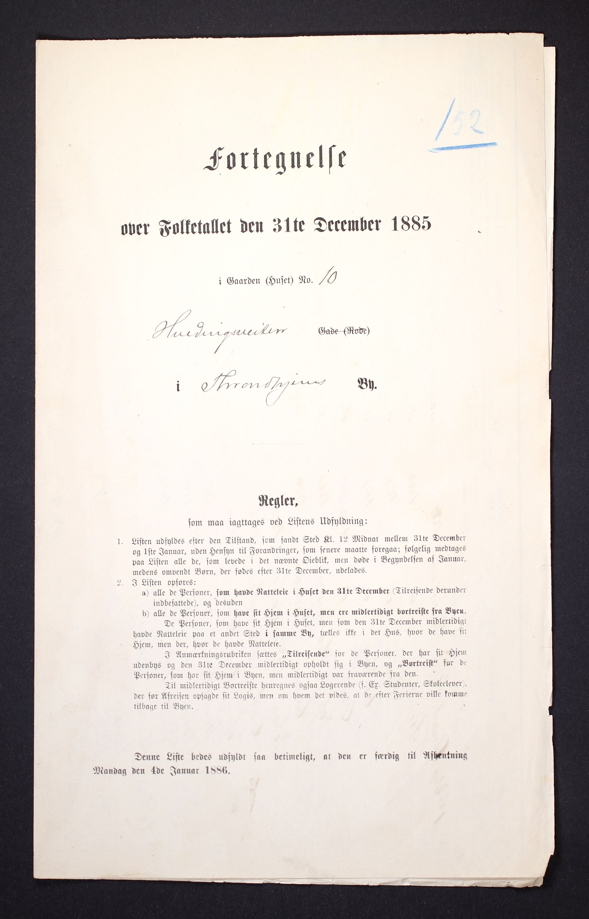 SAT, Folketelling 1885 for 1601 Trondheim kjøpstad, 1885, s. 1928