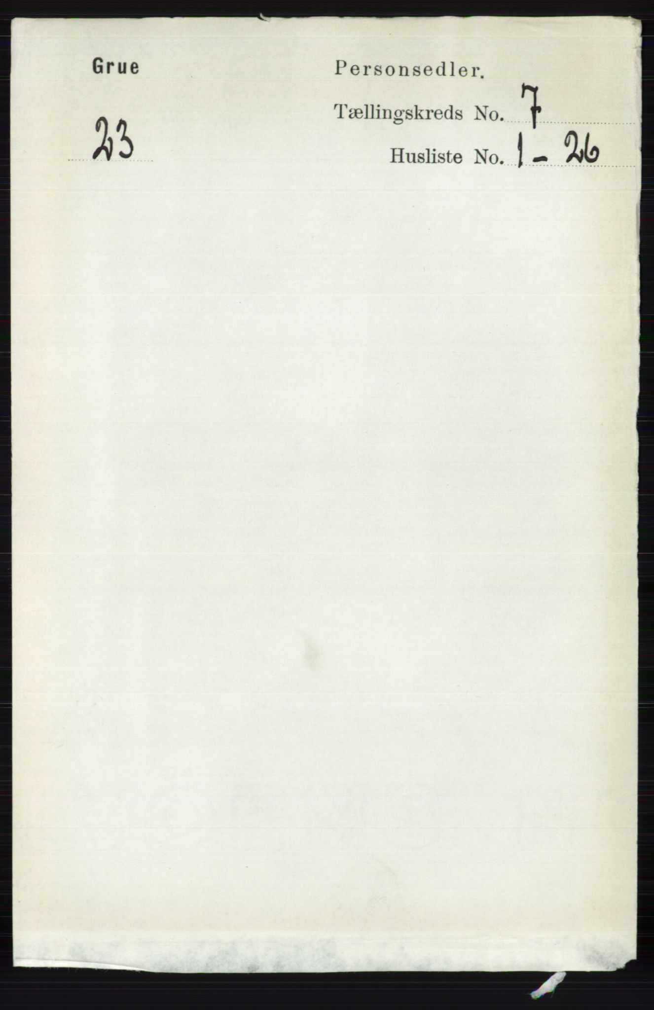 RA, Folketelling 1891 for 0423 Grue herred, 1891, s. 3566