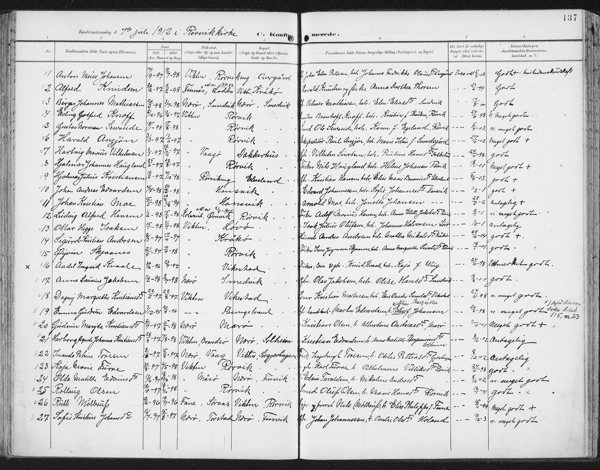 Ministerialprotokoller, klokkerbøker og fødselsregistre - Nord-Trøndelag, SAT/A-1458/786/L0688: Ministerialbok nr. 786A04, 1899-1912, s. 137