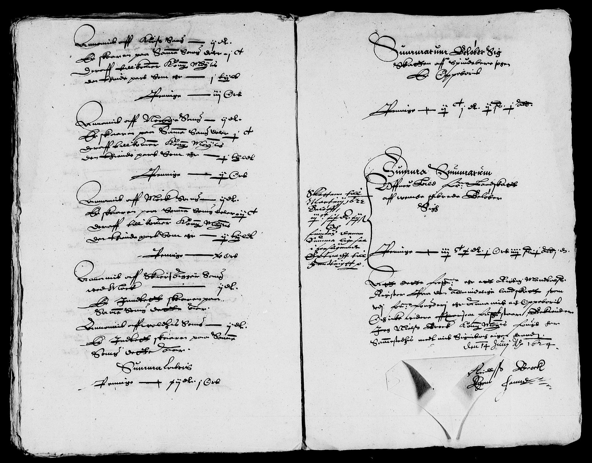 Rentekammeret inntil 1814, Reviderte regnskaper, Lensregnskaper, AV/RA-EA-5023/R/Rb/Rba/L0067: Akershus len, 1623-1624