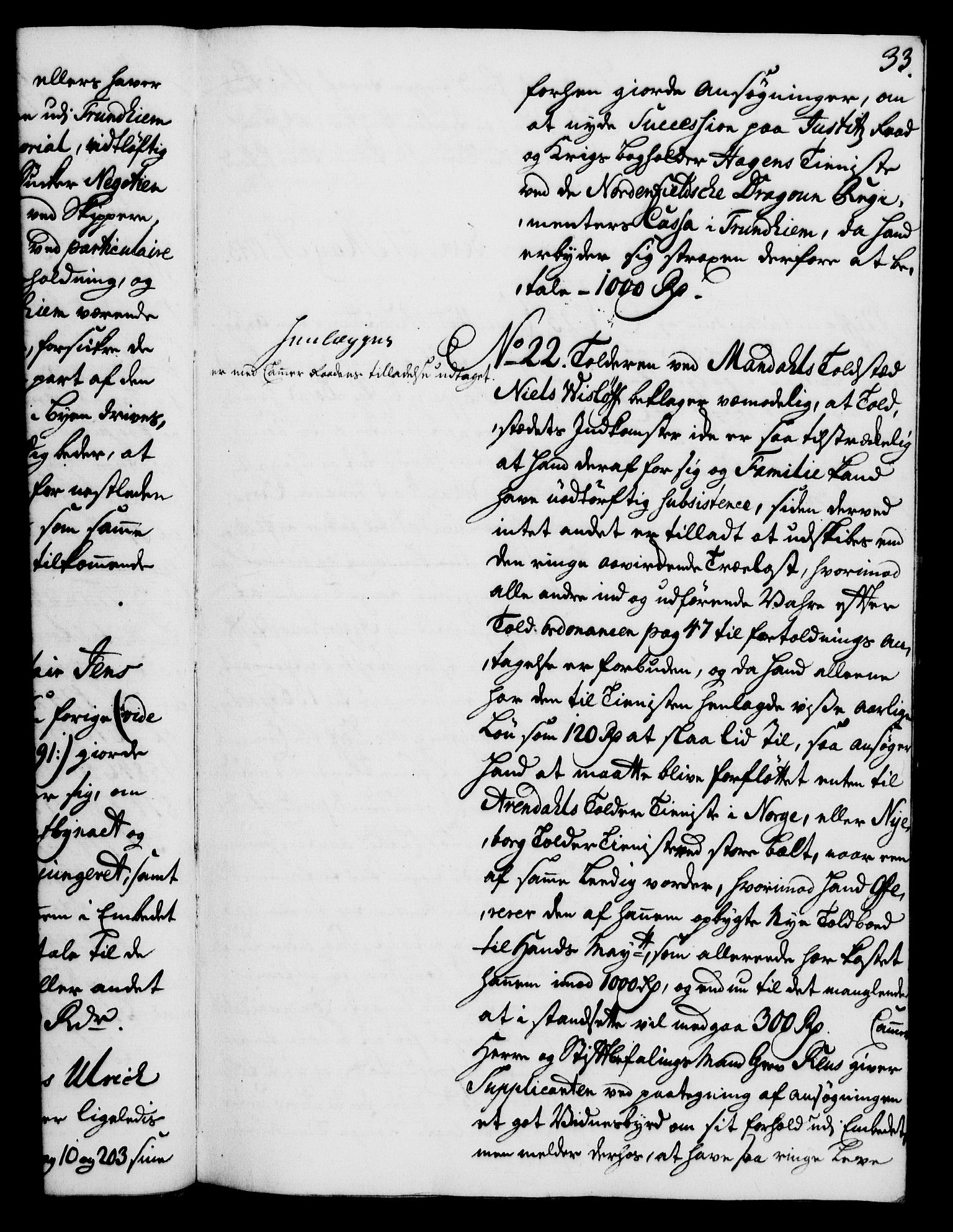 Rentekammeret, Kammerkanselliet, AV/RA-EA-3111/G/Gh/Gha/L0025: Norsk ekstraktmemorialprotokoll (merket RK 53.70), 1743-1744, s. 33