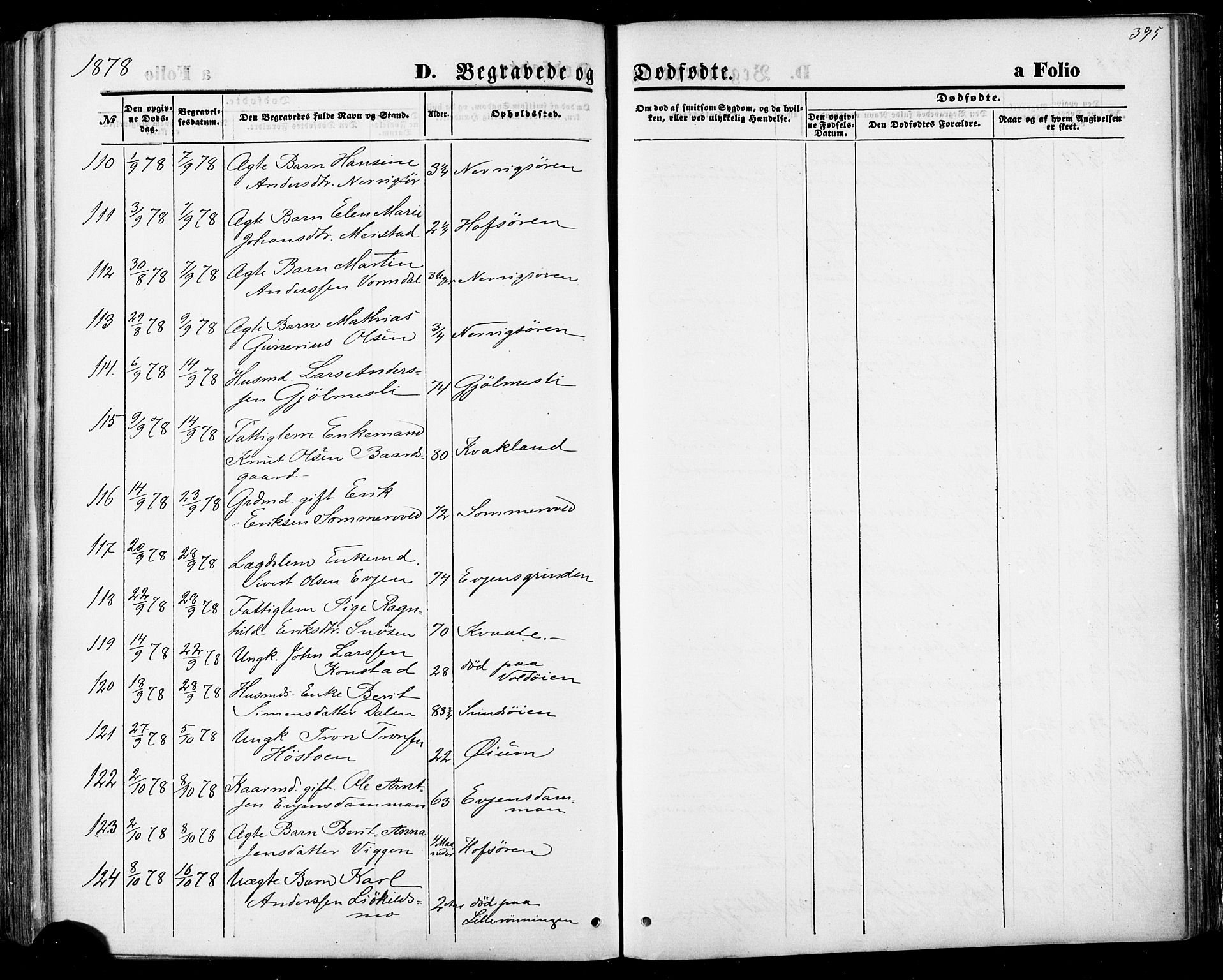 Ministerialprotokoller, klokkerbøker og fødselsregistre - Sør-Trøndelag, SAT/A-1456/668/L0807: Ministerialbok nr. 668A07, 1870-1880, s. 395