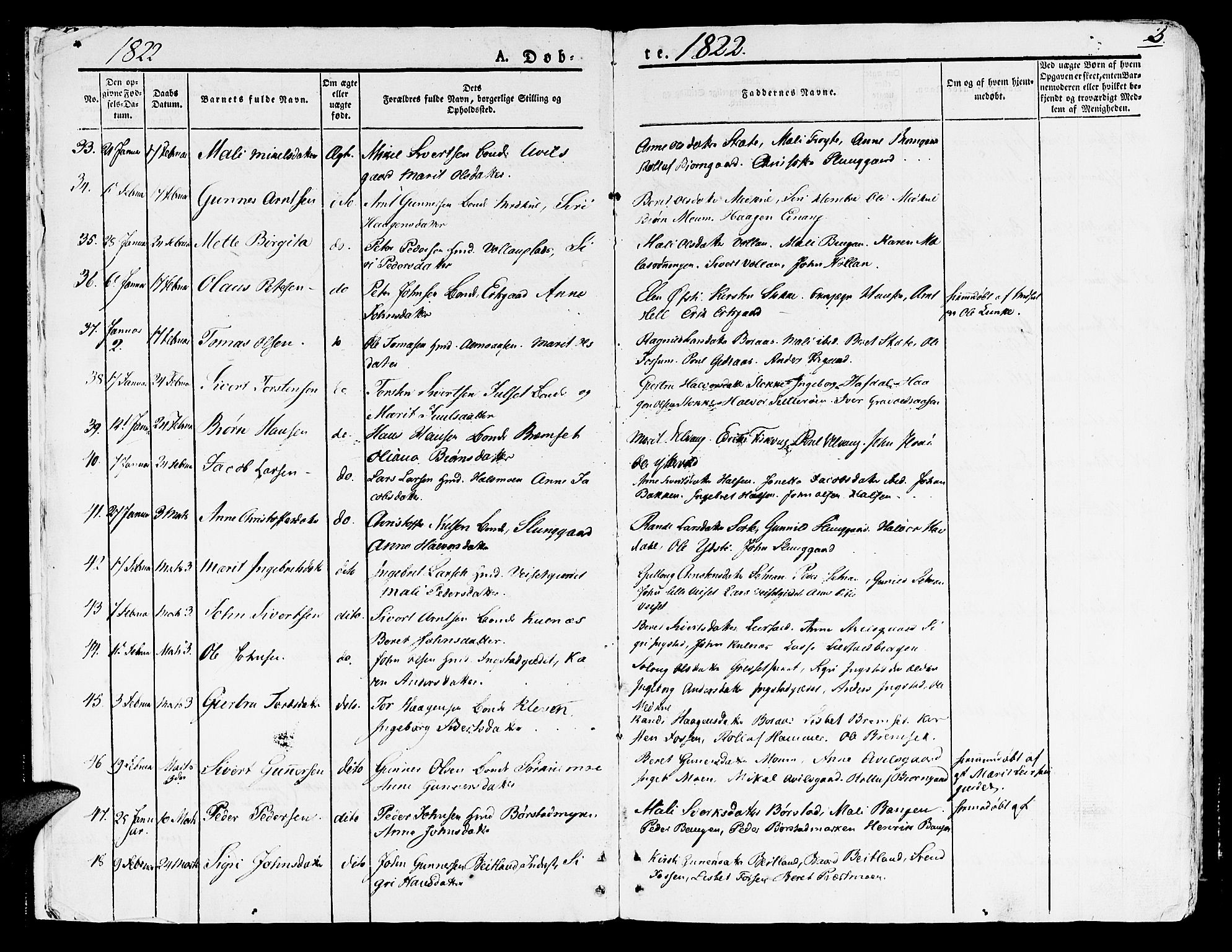 Ministerialprotokoller, klokkerbøker og fødselsregistre - Nord-Trøndelag, SAT/A-1458/709/L0070: Ministerialbok nr. 709A10, 1820-1832, s. 3