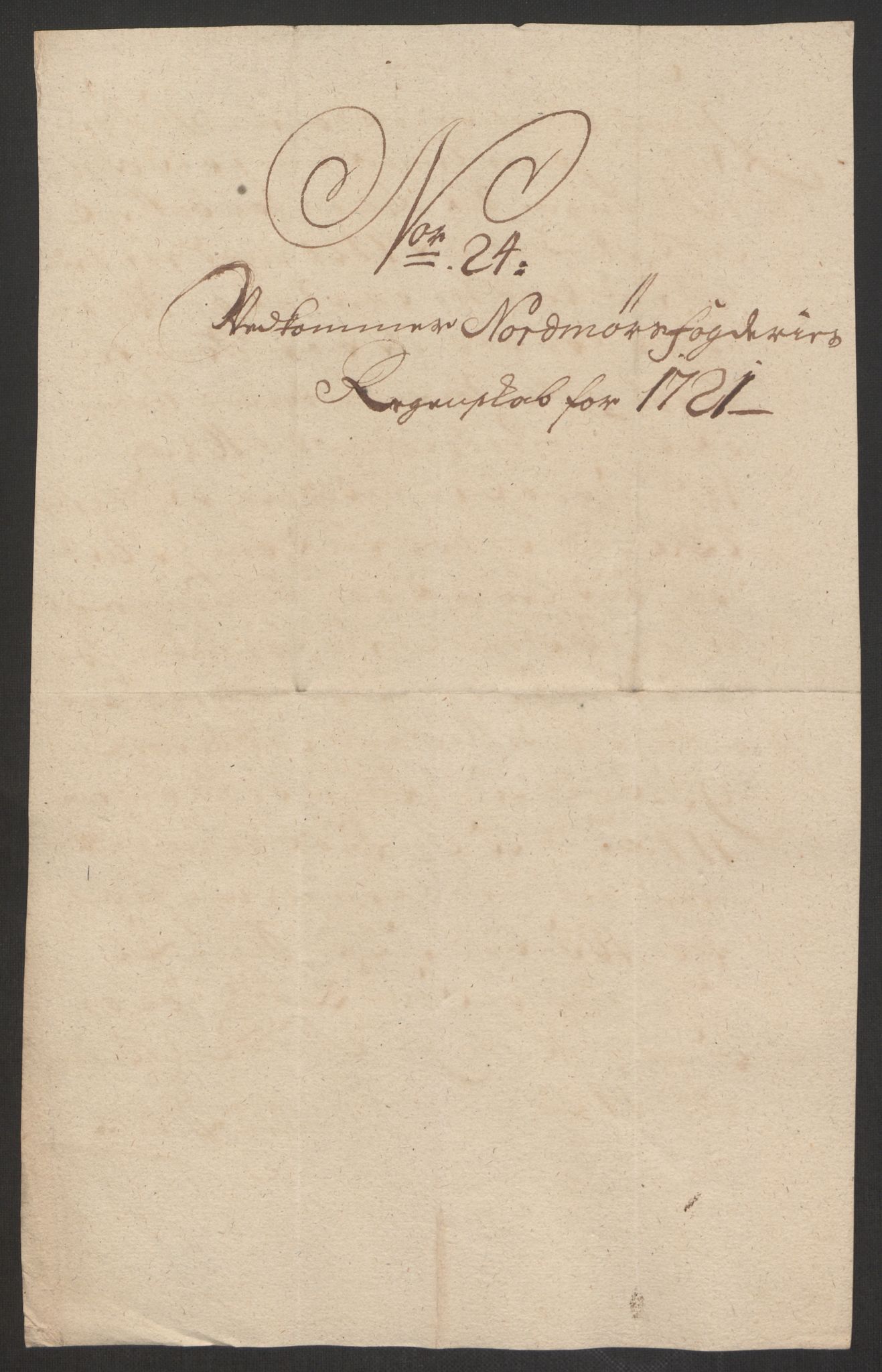 Rentekammeret inntil 1814, Reviderte regnskaper, Fogderegnskap, RA/EA-4092/R56/L3754: Fogderegnskap Nordmøre, 1721, s. 253