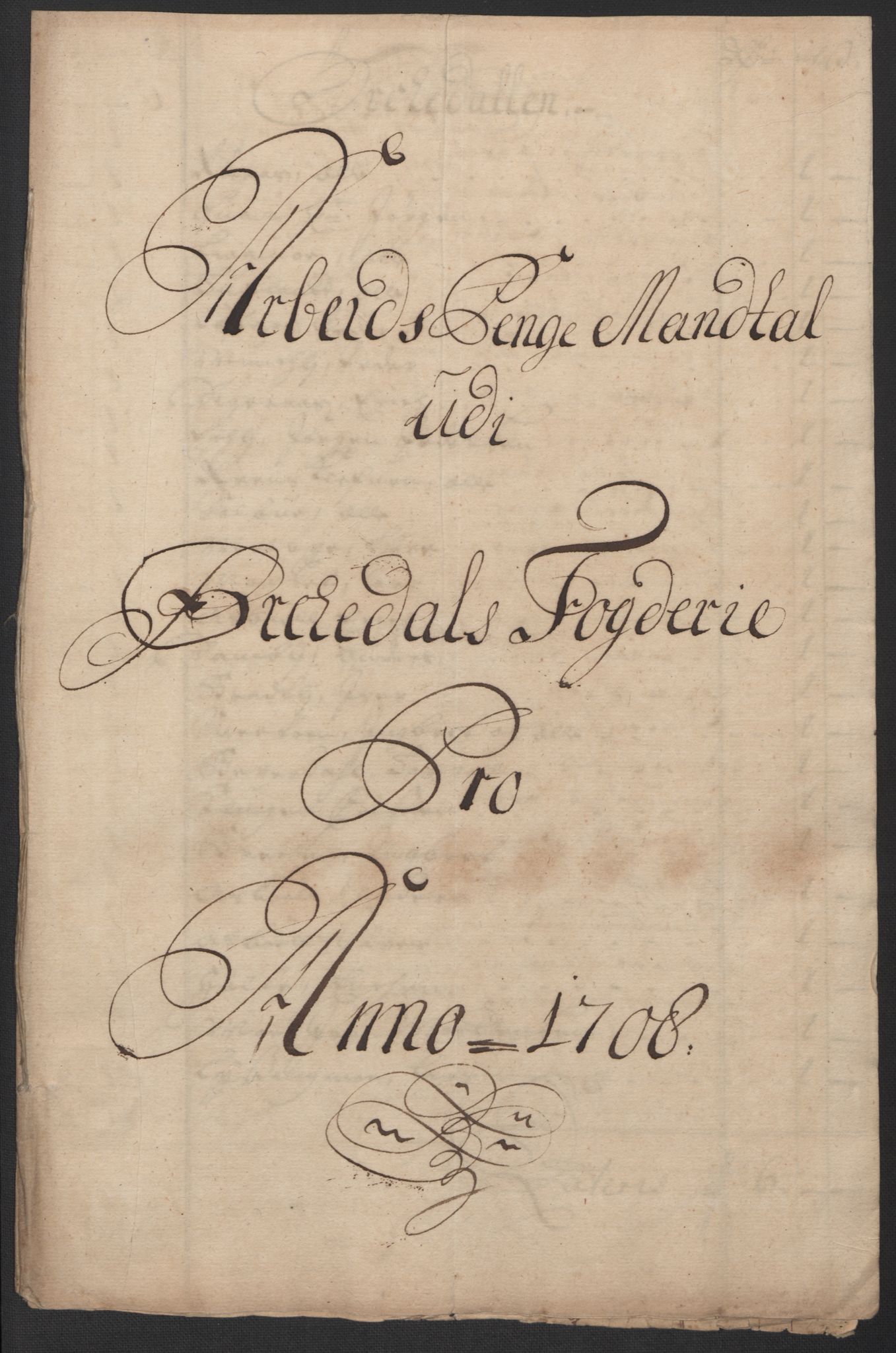 Rentekammeret inntil 1814, Reviderte regnskaper, Fogderegnskap, RA/EA-4092/R60/L3958: Fogderegnskap Orkdal og Gauldal, 1708, s. 303