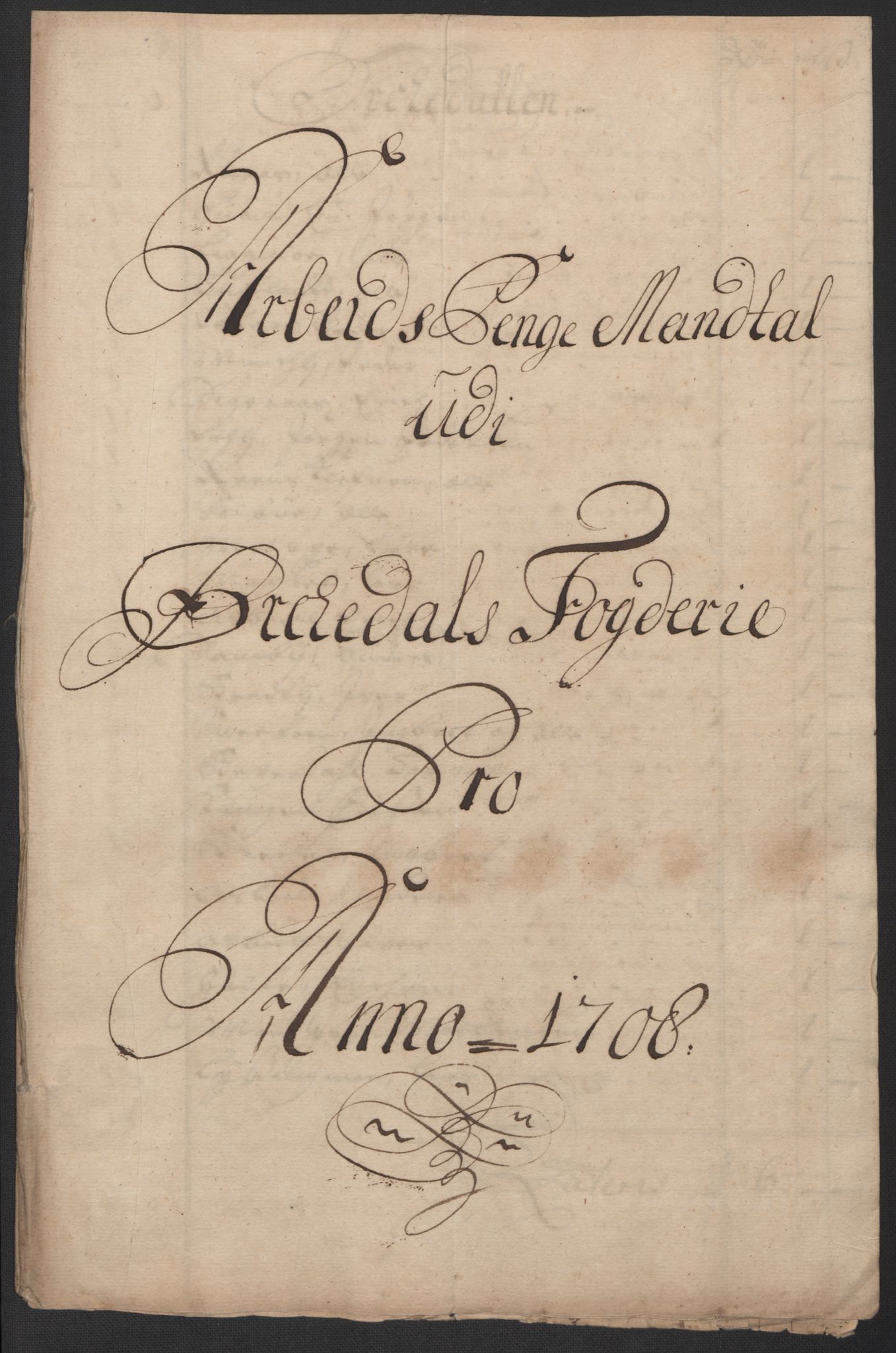 Rentekammeret inntil 1814, Reviderte regnskaper, Fogderegnskap, AV/RA-EA-4092/R60/L3958: Fogderegnskap Orkdal og Gauldal, 1708, s. 303