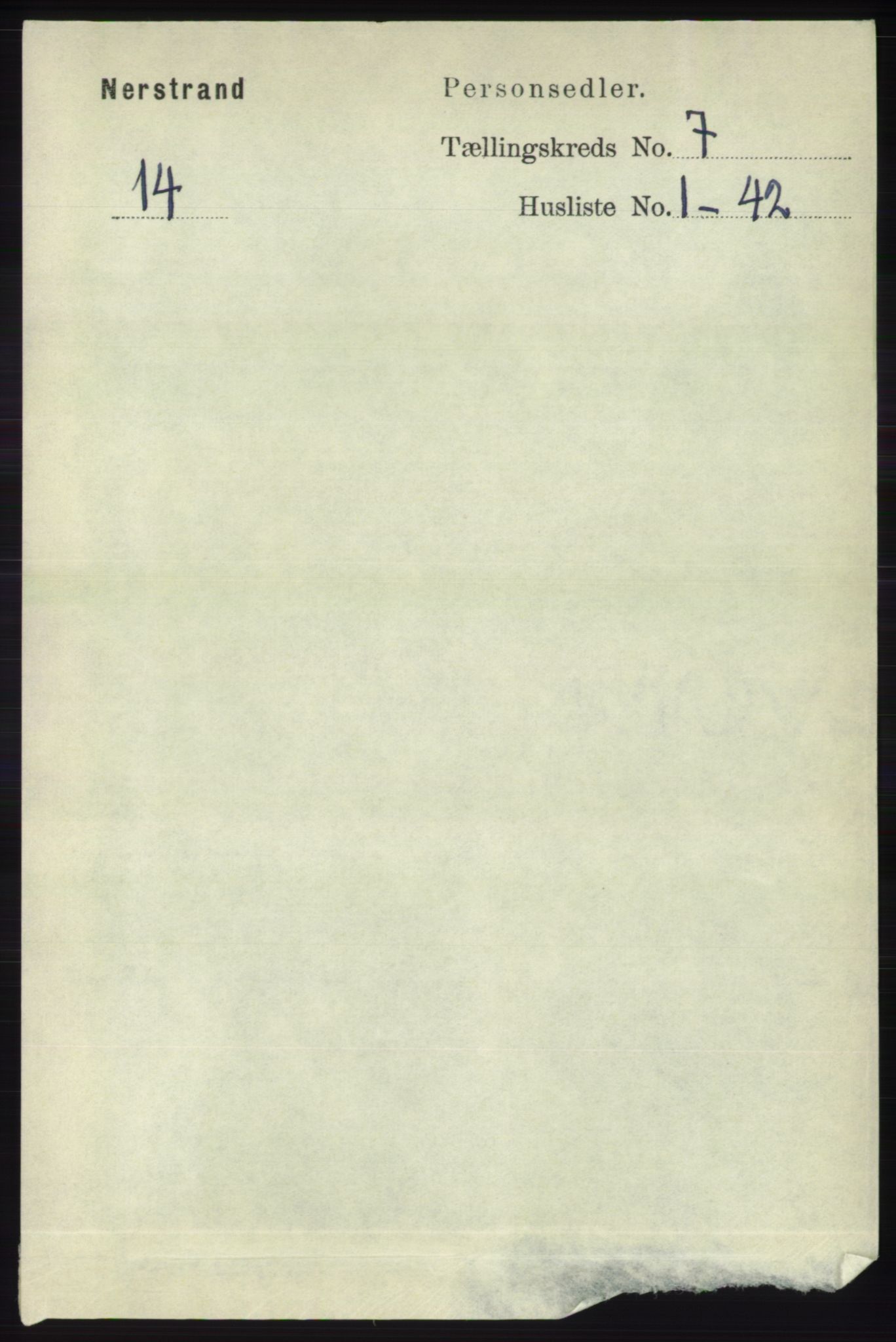 RA, Folketelling 1891 for 1139 Nedstrand herred, 1891, s. 1188