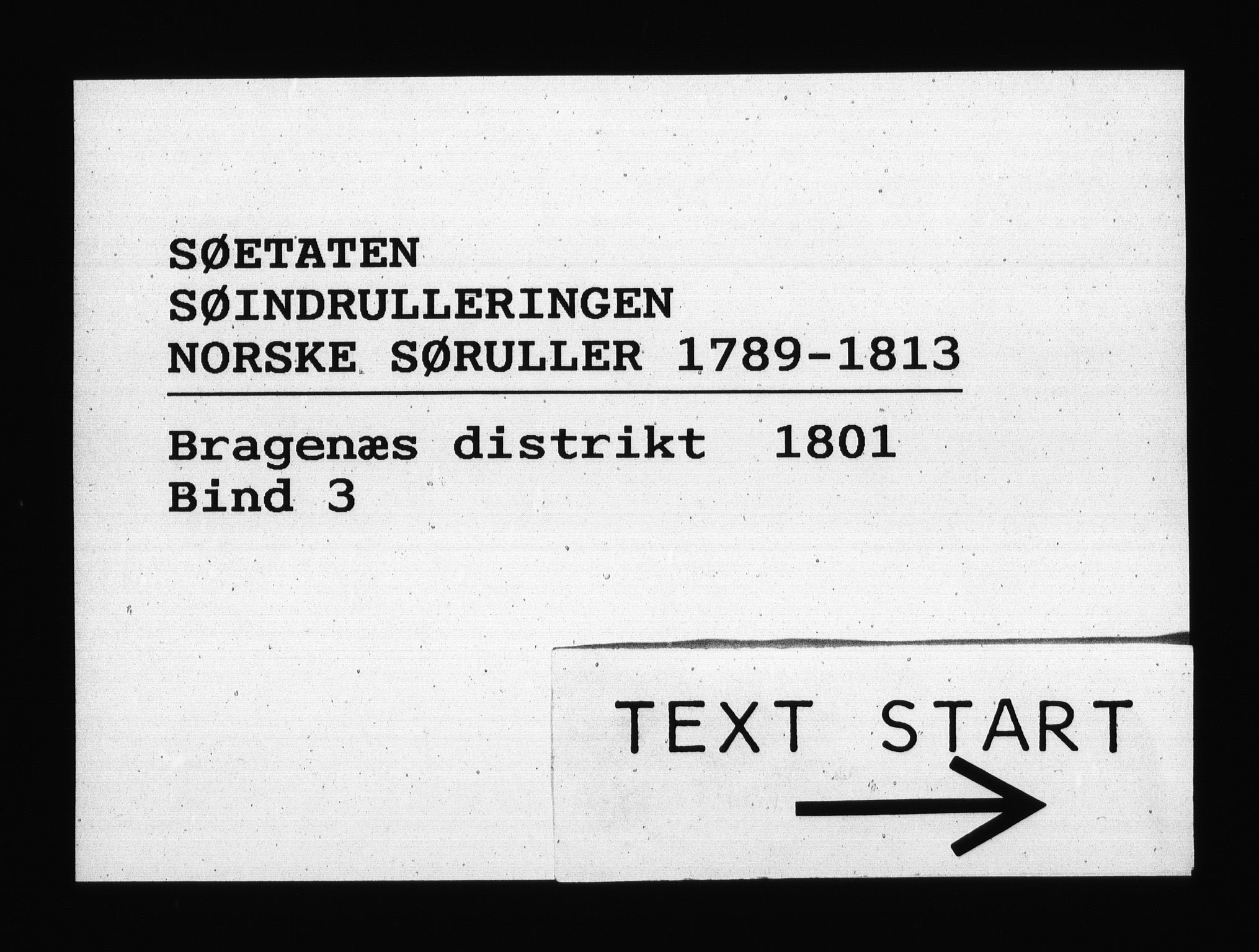 Sjøetaten, RA/EA-3110/F/L0136: Bragernes distrikt, bind 3, 1801