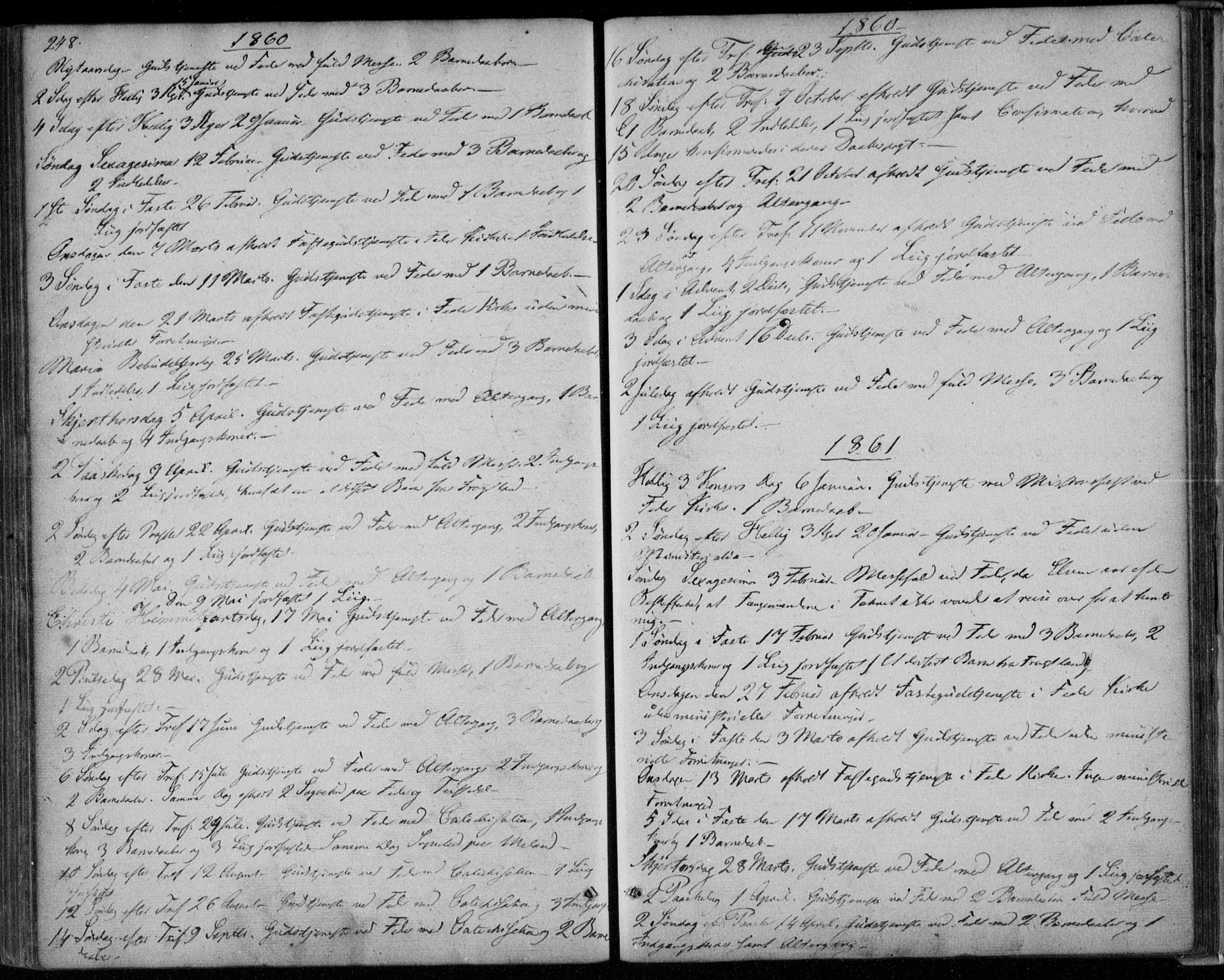 Kvinesdal sokneprestkontor, SAK/1111-0026/F/Fa/Faa/L0002: Ministerialbok nr. A 2, 1850-1876, s. 248