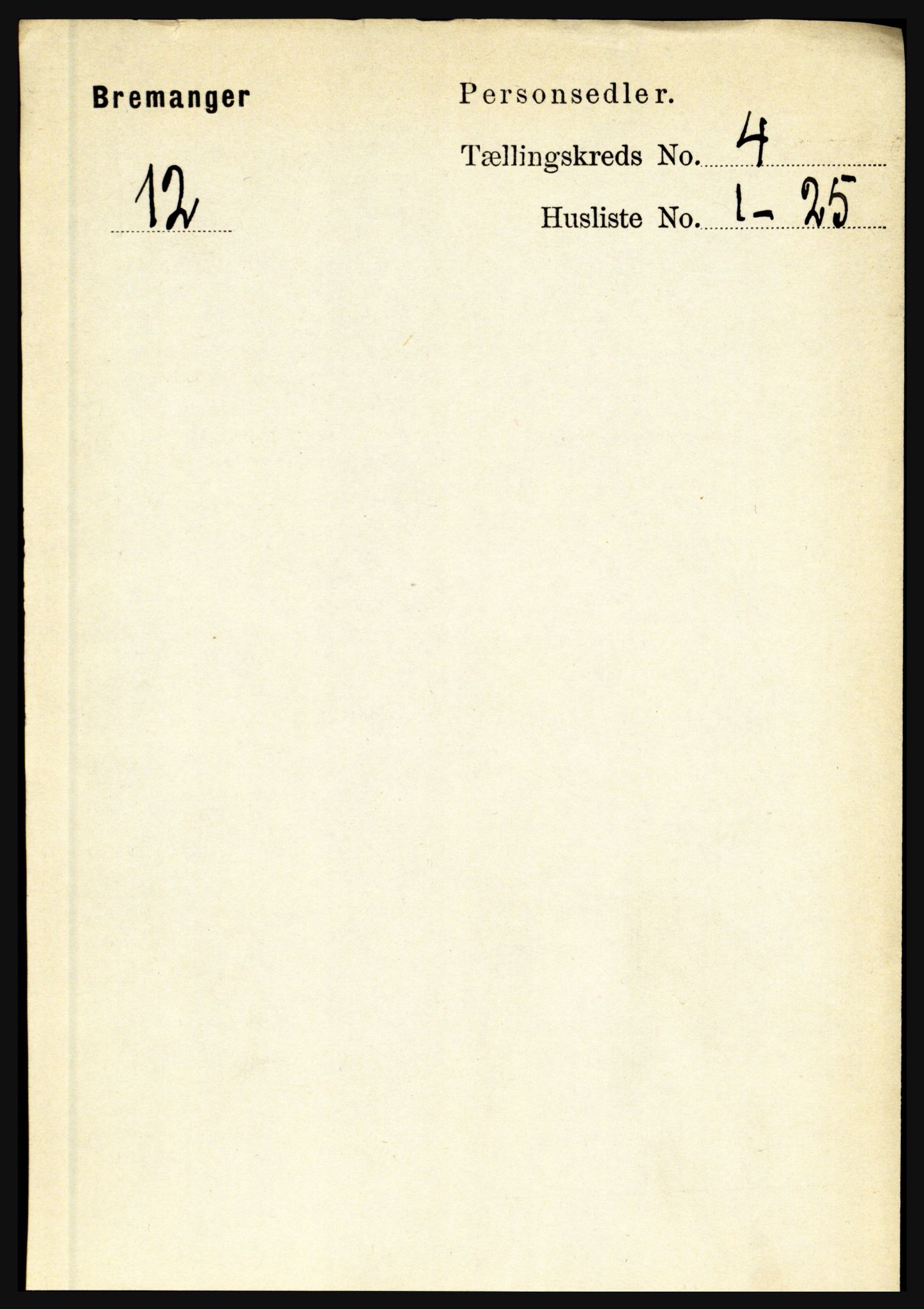 RA, Folketelling 1891 for 1438 Bremanger herred, 1891, s. 1511