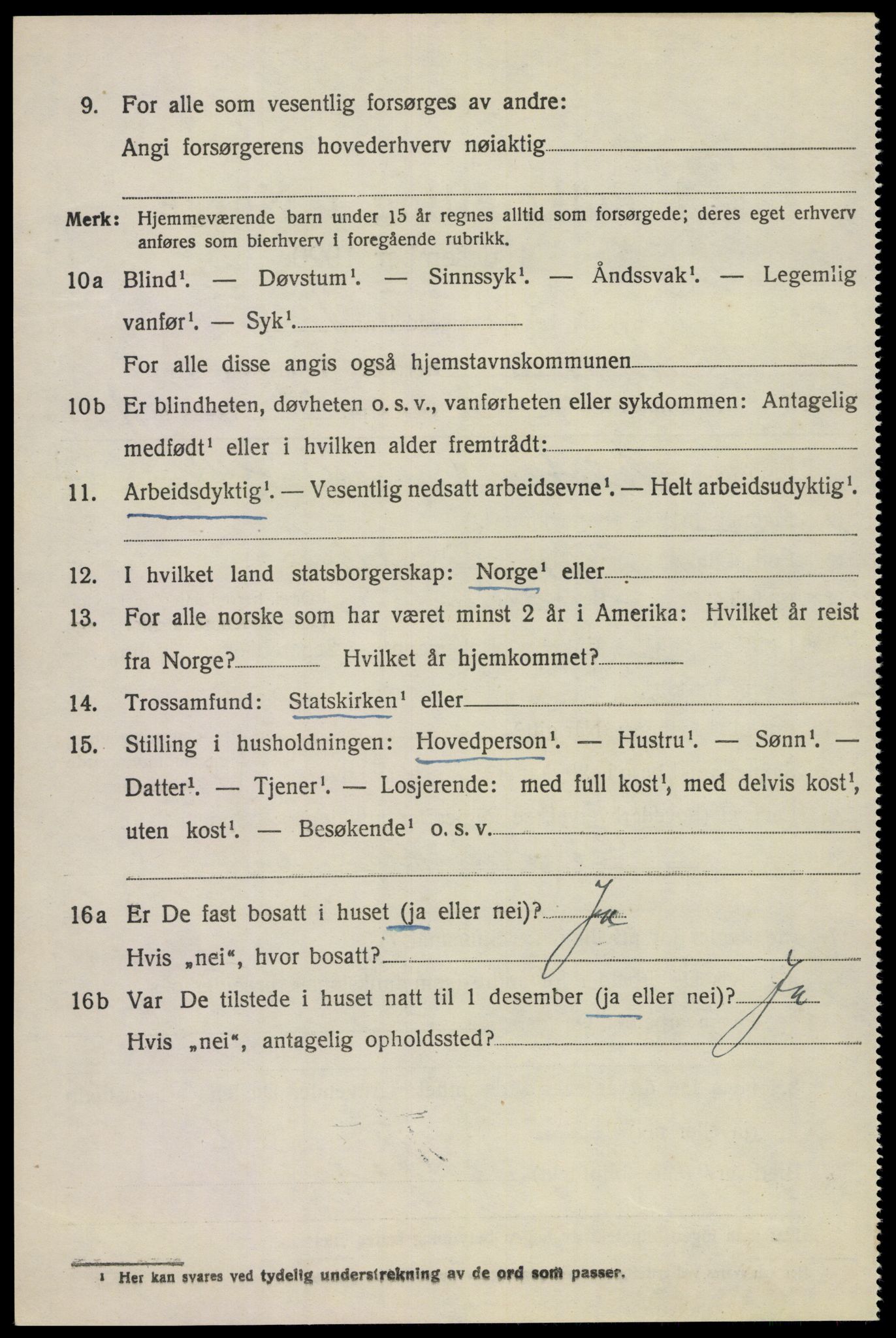 SAKO, Folketelling 1920 for 0719 Andebu herred, 1920, s. 2605
