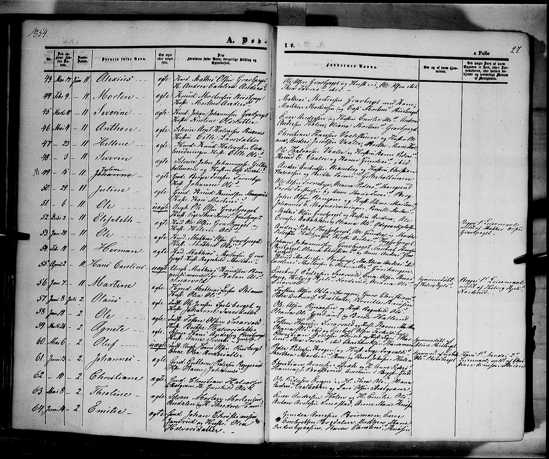 Våler prestekontor, Hedmark, AV/SAH-PREST-040/H/Ha/Haa/L0001: Ministerialbok nr. 1, 1849-1878, s. 27