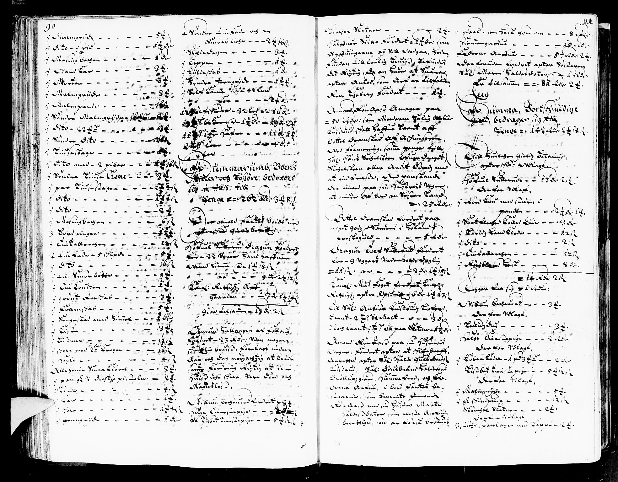 Heggen og Frøland sorenskriveri I, AV/SAO-A-11556/H/Hb/L0002a: Skifteprotokoll, 1676-1683, s. 90-91
