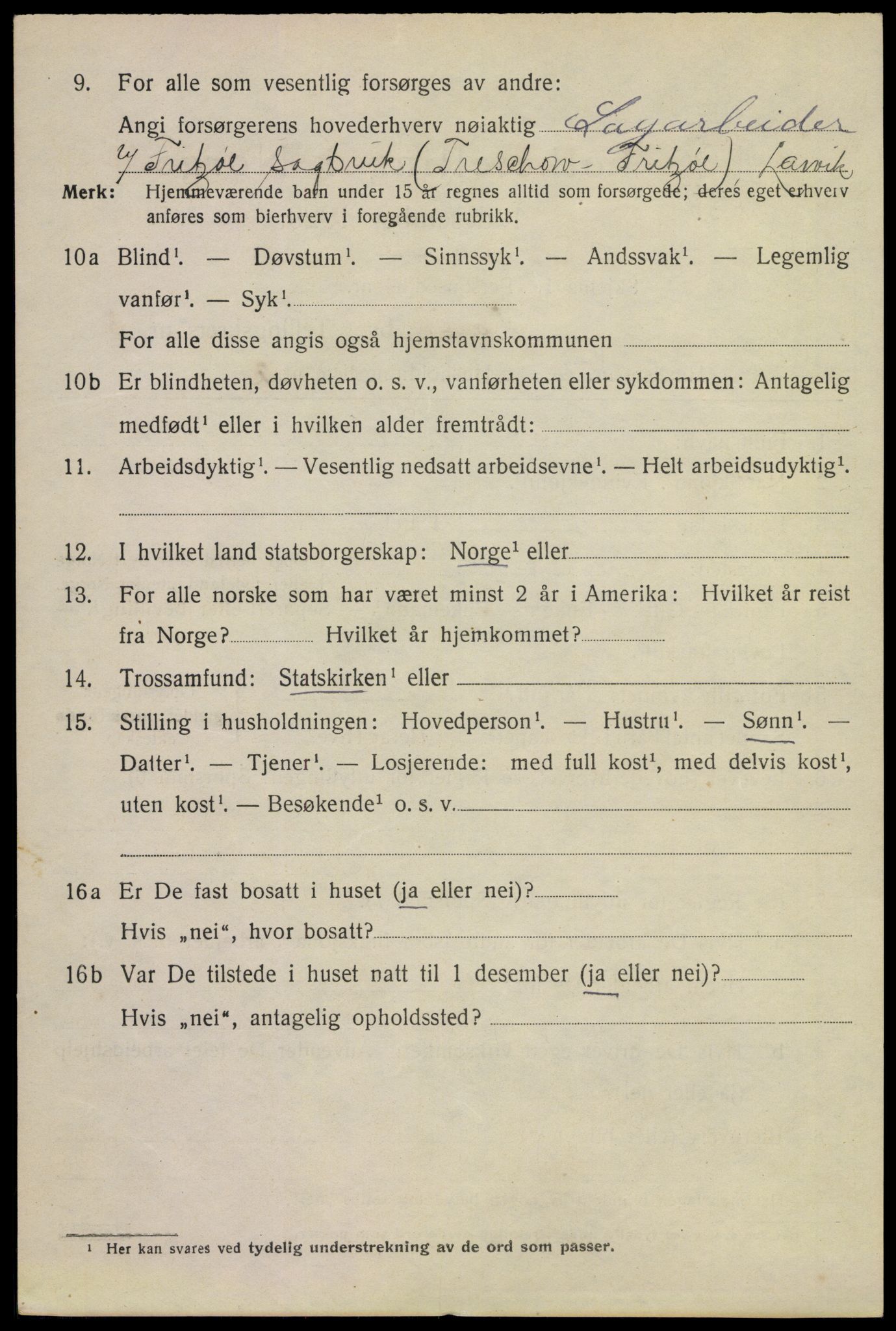 SAKO, Folketelling 1920 for 0707 Larvik kjøpstad, 1920, s. 13009