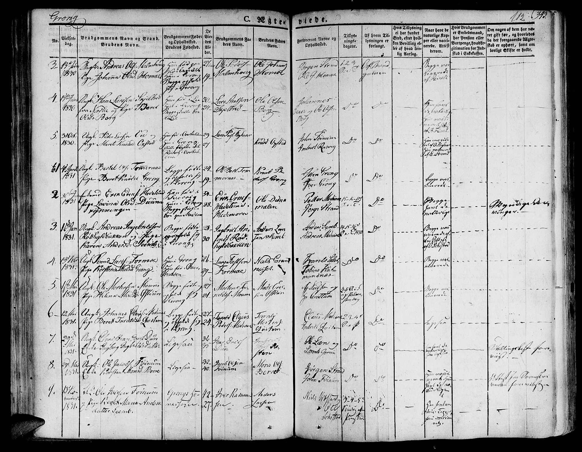 Ministerialprotokoller, klokkerbøker og fødselsregistre - Nord-Trøndelag, AV/SAT-A-1458/758/L0510: Ministerialbok nr. 758A01 /1, 1821-1841, s. 112