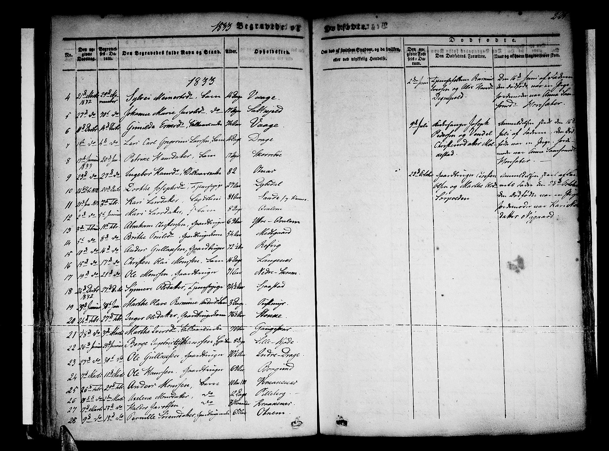 Selje sokneprestembete, AV/SAB-A-99938/H/Ha/Haa/Haaa: Ministerialbok nr. A 9, 1829-1844, s. 225