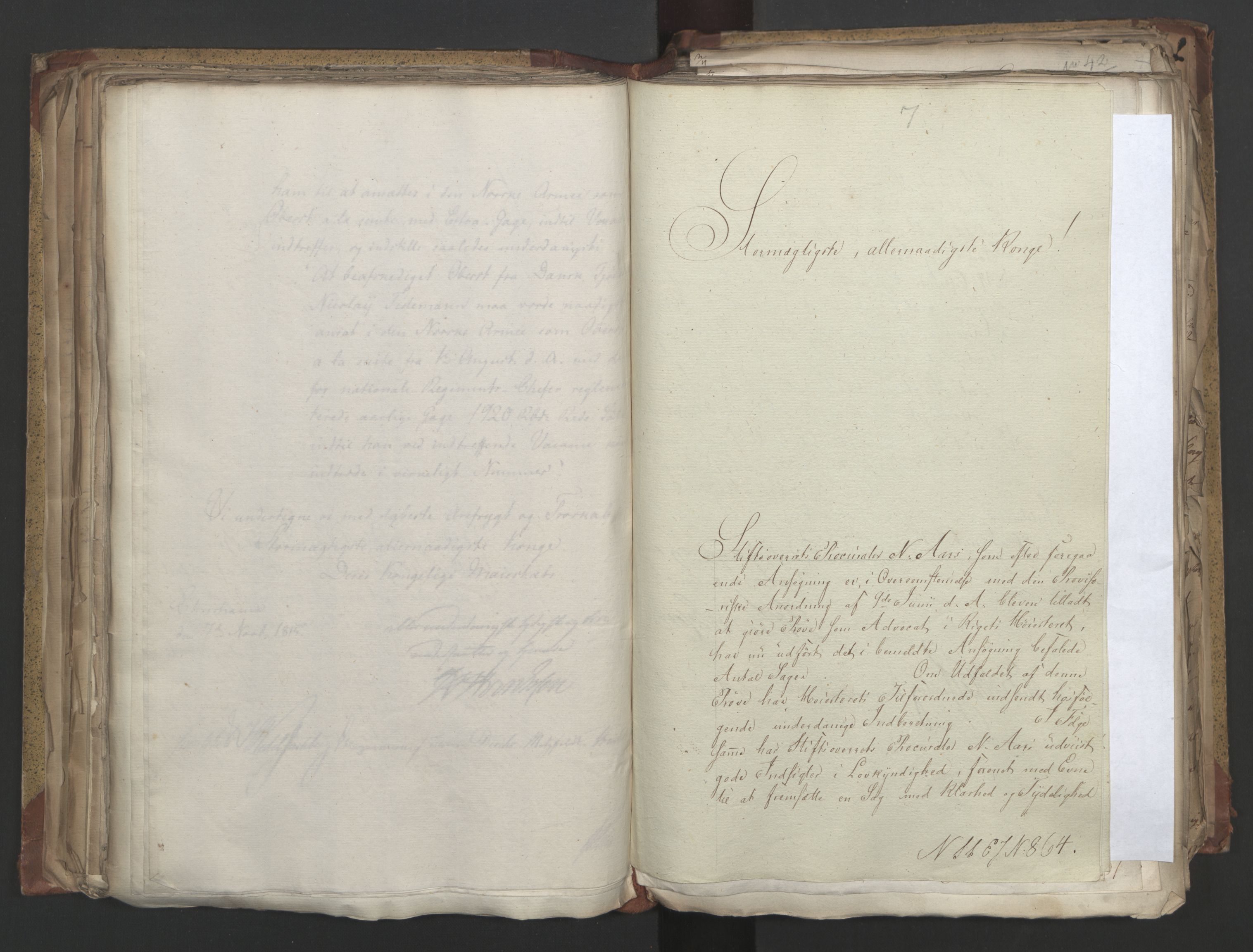 Statsrådsavdelingen i Stockholm, AV/RA-S-1003/D/Da/L0004: Regjeringsinnstillinger nr. 788-999, 1815, s. 184