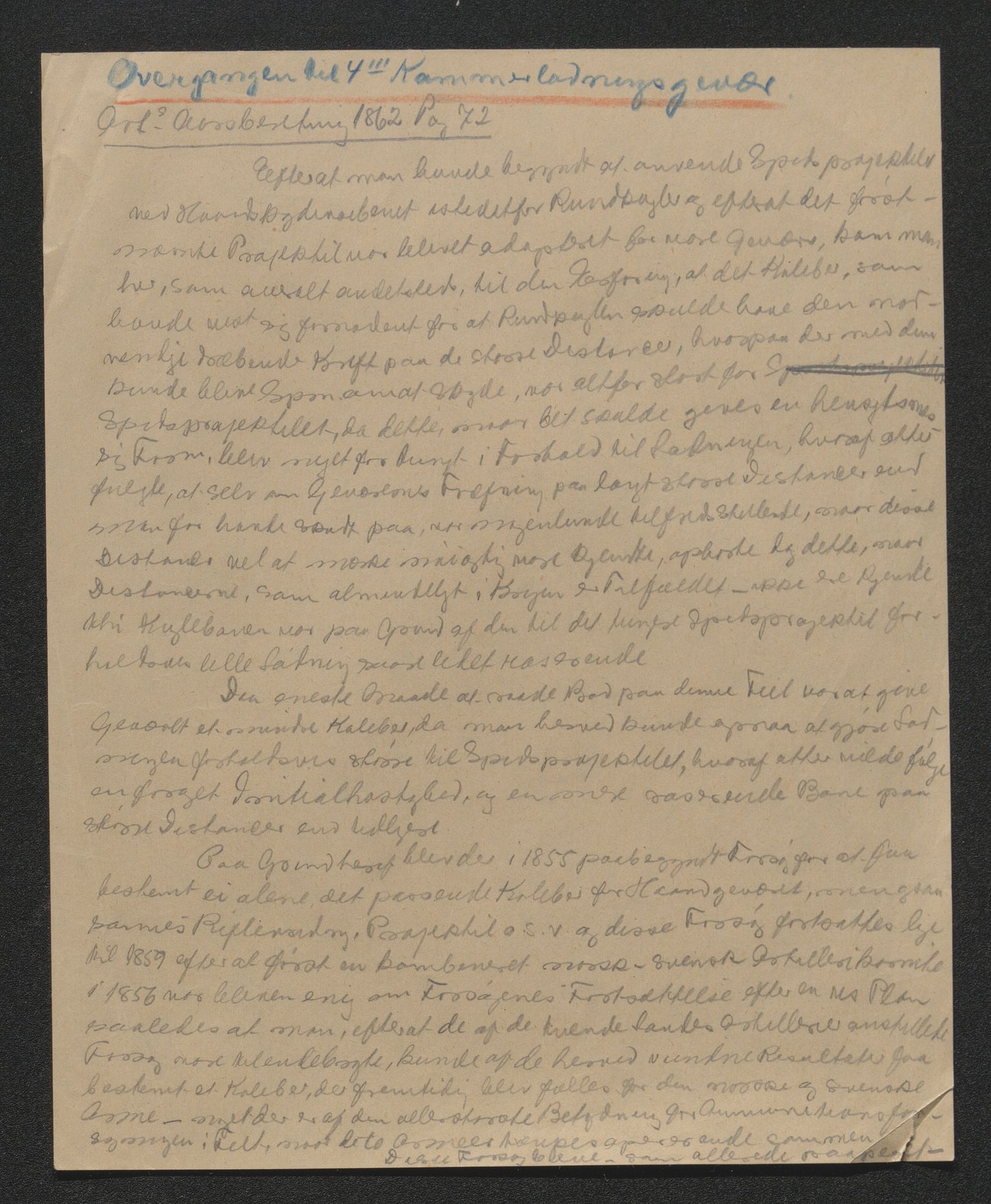 Kongsberg Våpenfabrikk, AV/SAKO-P-1081/G/Ga/L0002: Instruksjoner, reglementer, produksjon, tekniske rapporter m.m., 1854-1919, s. 5
