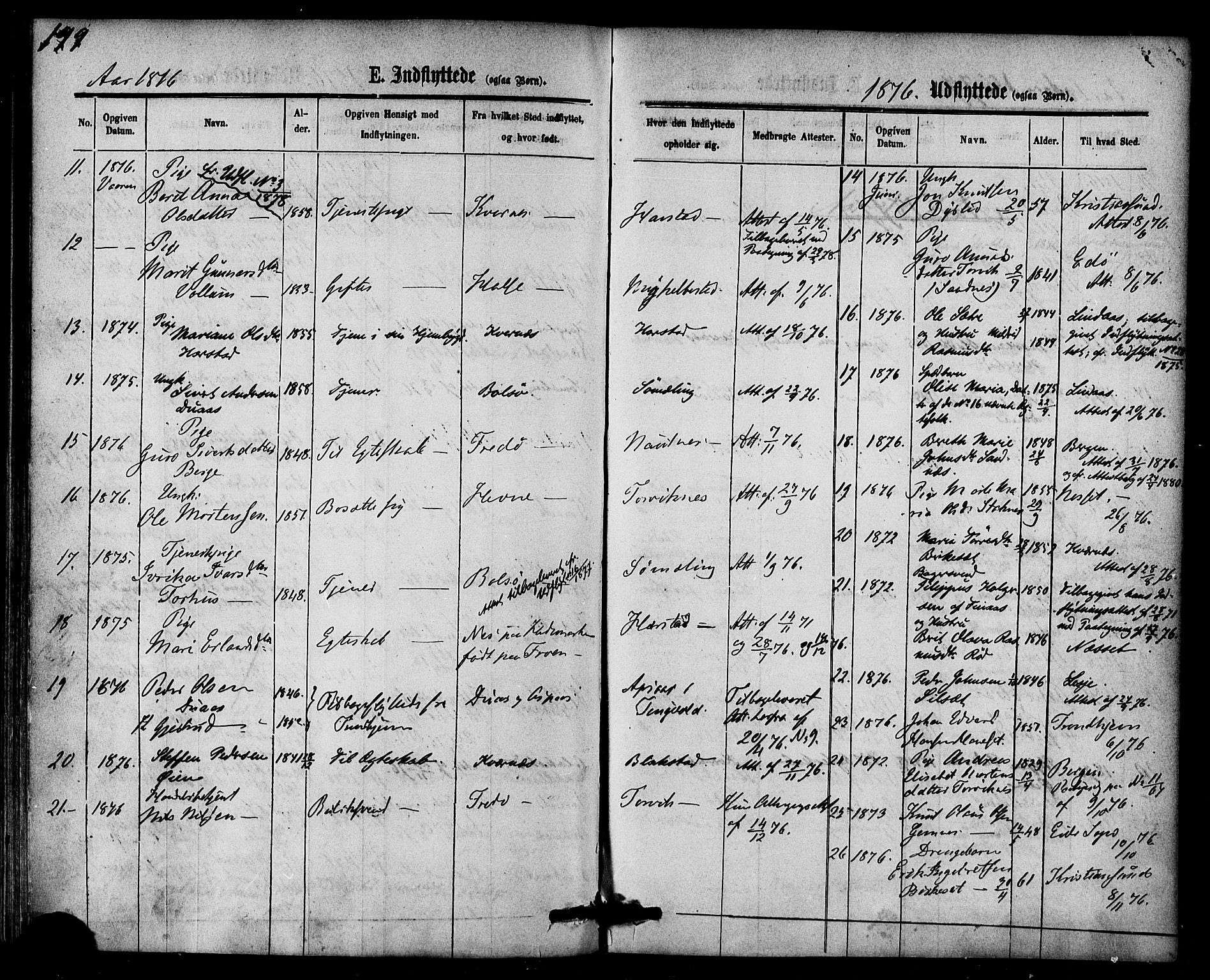 Ministerialprotokoller, klokkerbøker og fødselsregistre - Møre og Romsdal, AV/SAT-A-1454/584/L0966: Ministerialbok nr. 584A06, 1869-1878, s. 199