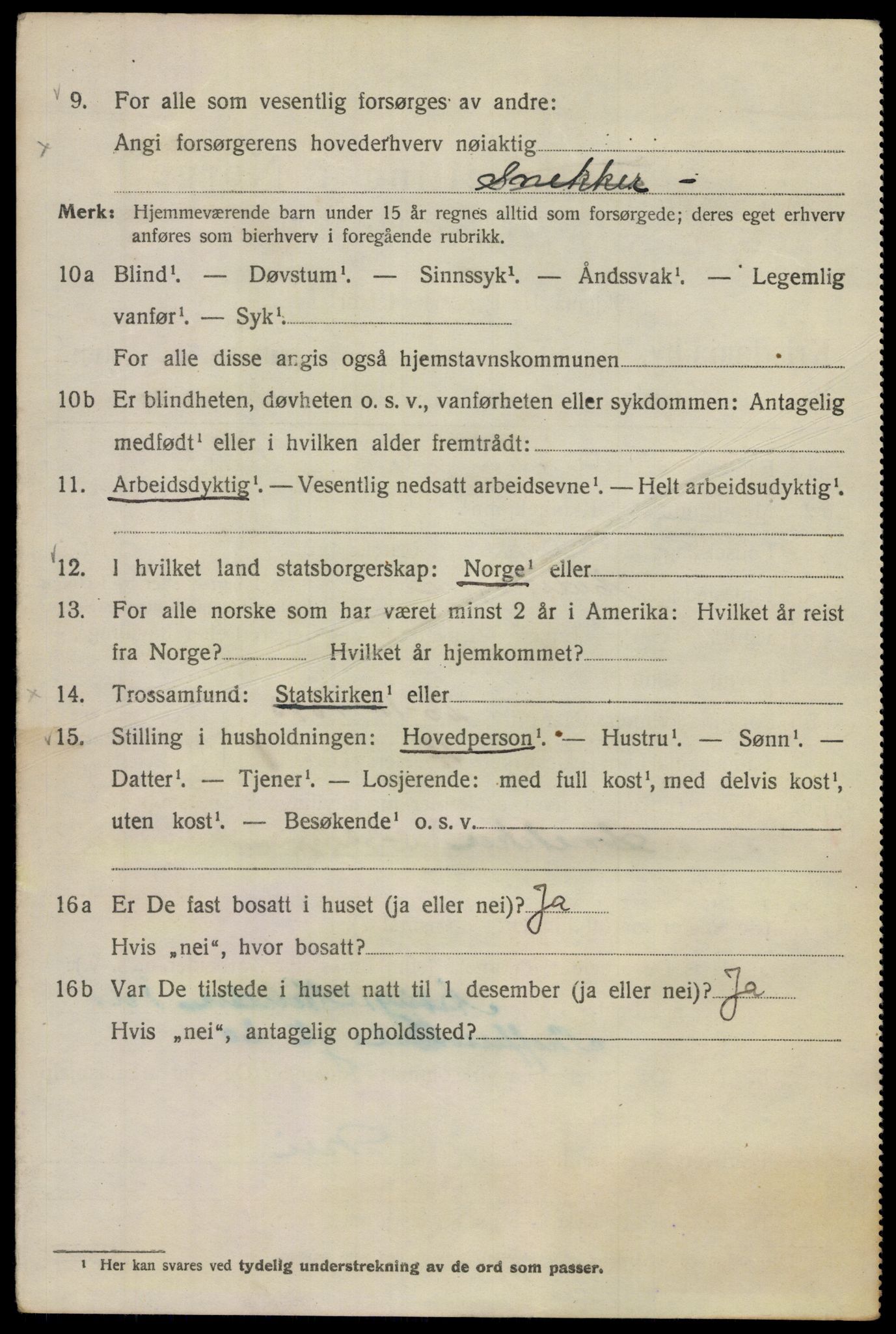 SAO, Folketelling 1920 for 0301 Kristiania kjøpstad, 1920, s. 239820